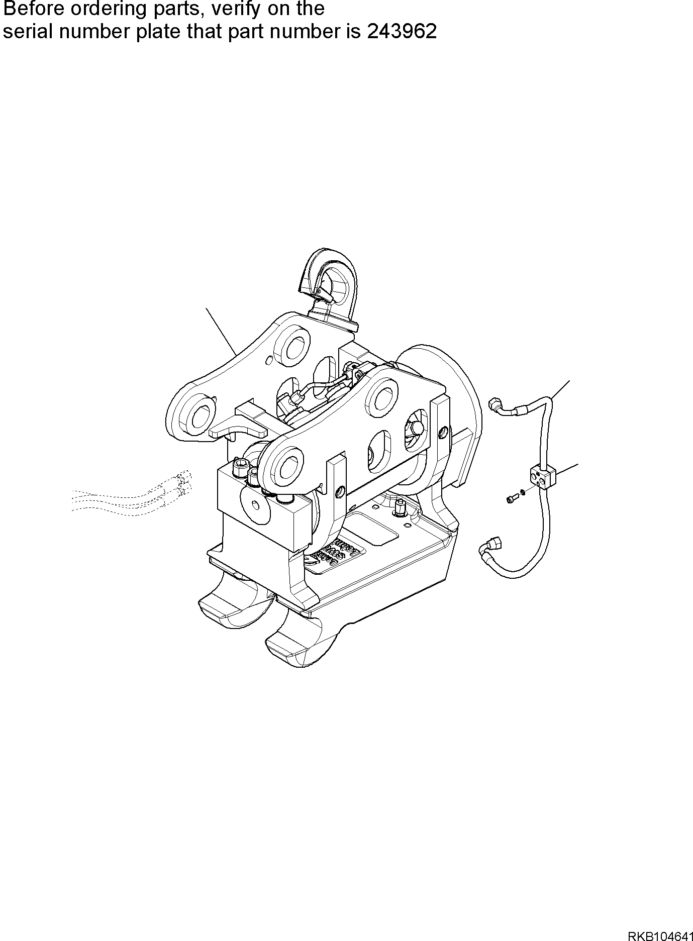 Komatsu parts book diagram for PC35MR-5 S/N F50003 AND UP: POWER TILT QUICK COUPLER