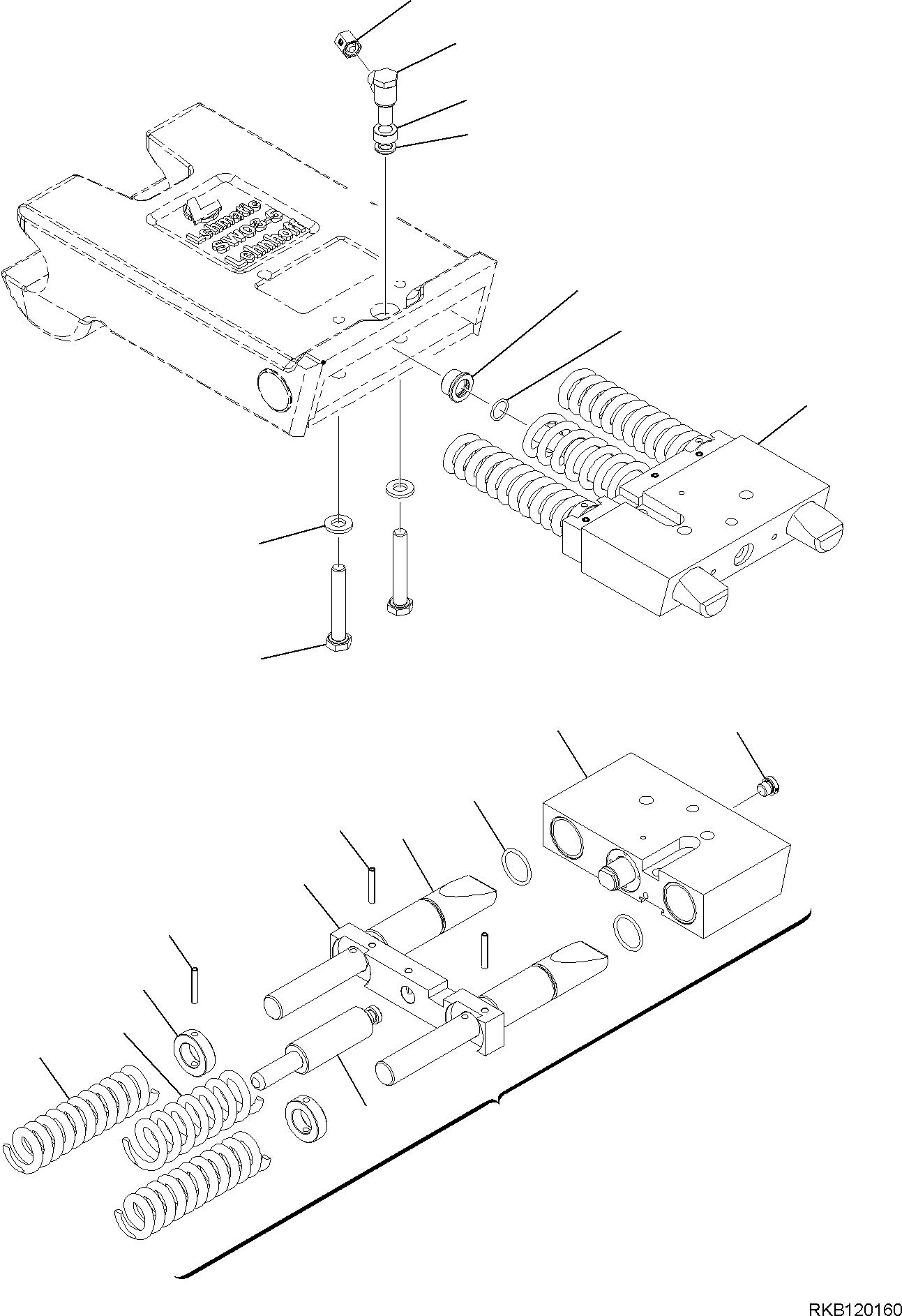 Komatsu parts book diagram for PC35MR-5 S/N F50003 AND UP: POWER TILT QUICK COUPLER, POWER TILT QUICK COUPLER, INNER PARTS