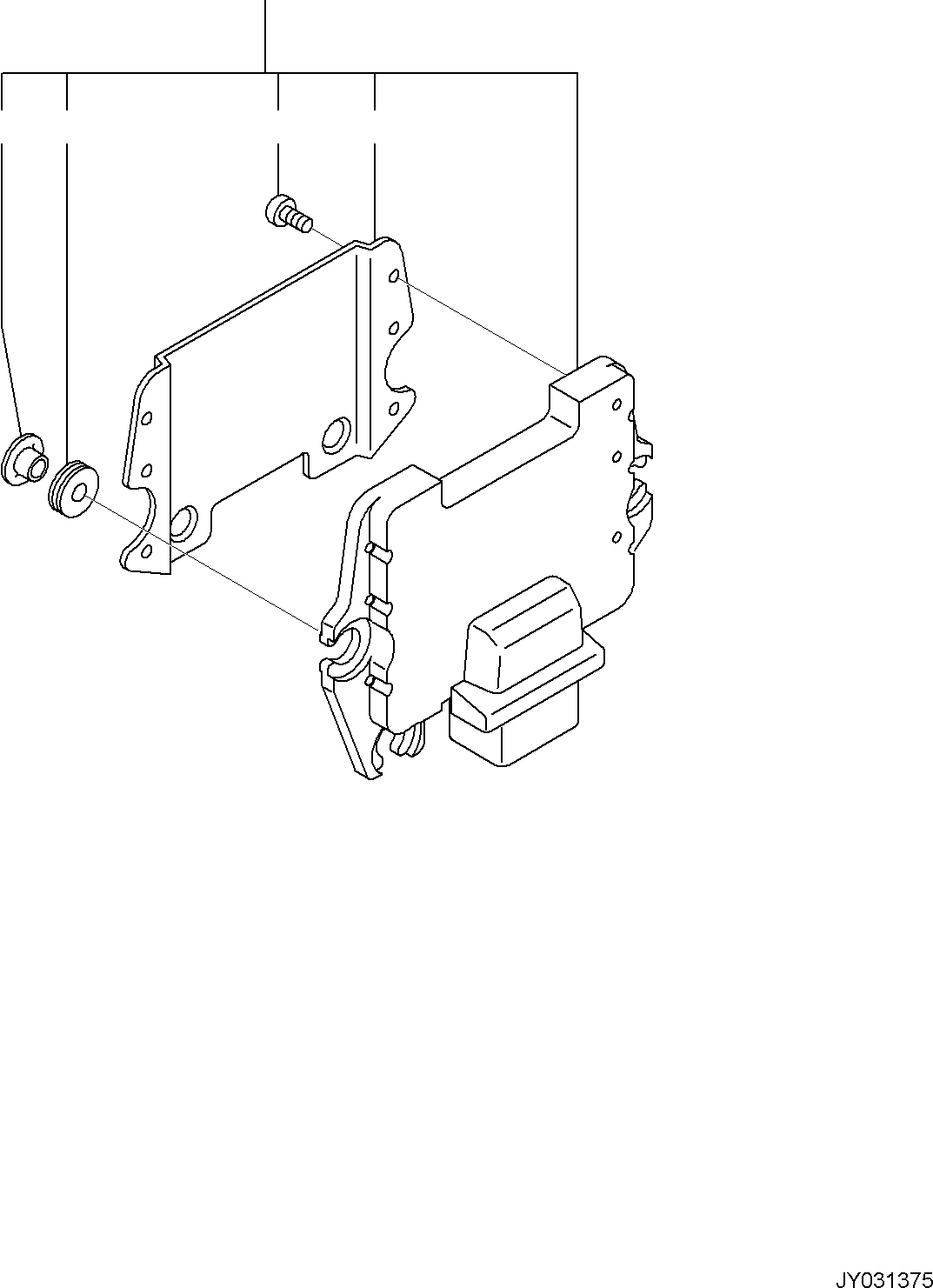 Excavators Komatsu / PC35MR-5 (JPN) S/N 31611 AND UP(PC35MR5J) / ENGINE UNIT, CONTROLLER(A0100-001017 : A0100-001017)