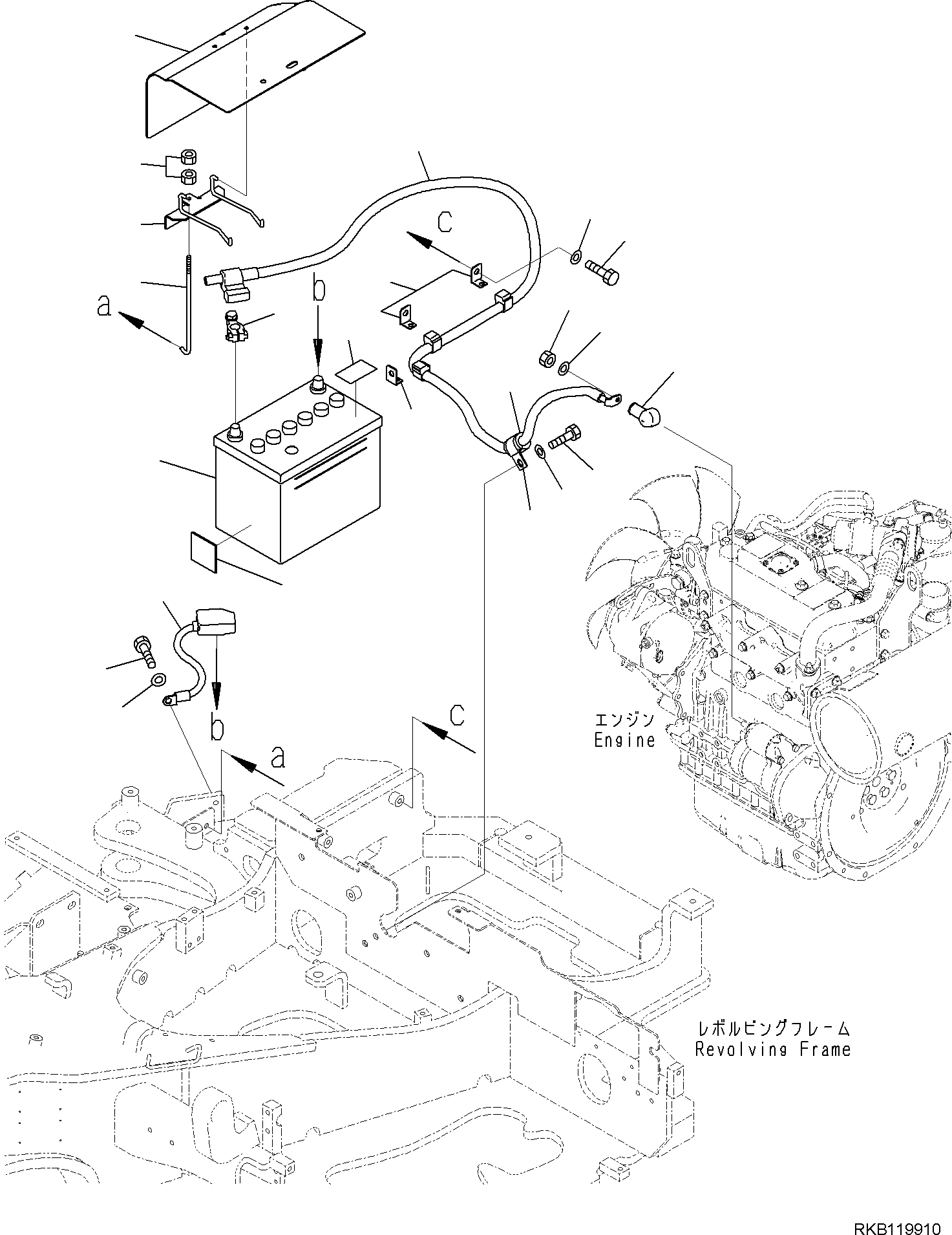 Excavators Komatsu / PC35MR-5 (JPN) S/N 31611 AND UP(PC35MR5J) / BATTERY(E0100-001001 : E0100-001001)