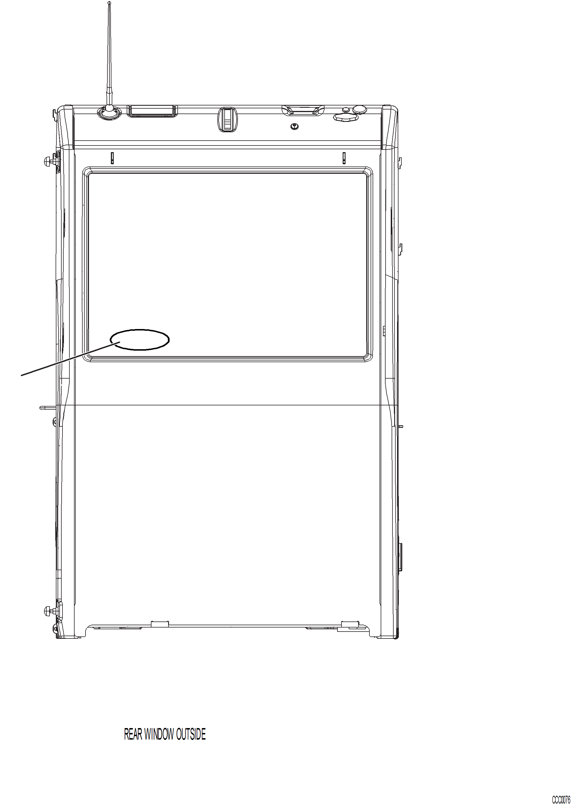 Excavators Komatsu / PC360LC-11 SN A35001-UP(PC360L11) / U0110-001002 FLAG DECAL(U-012 : U0110-001002)