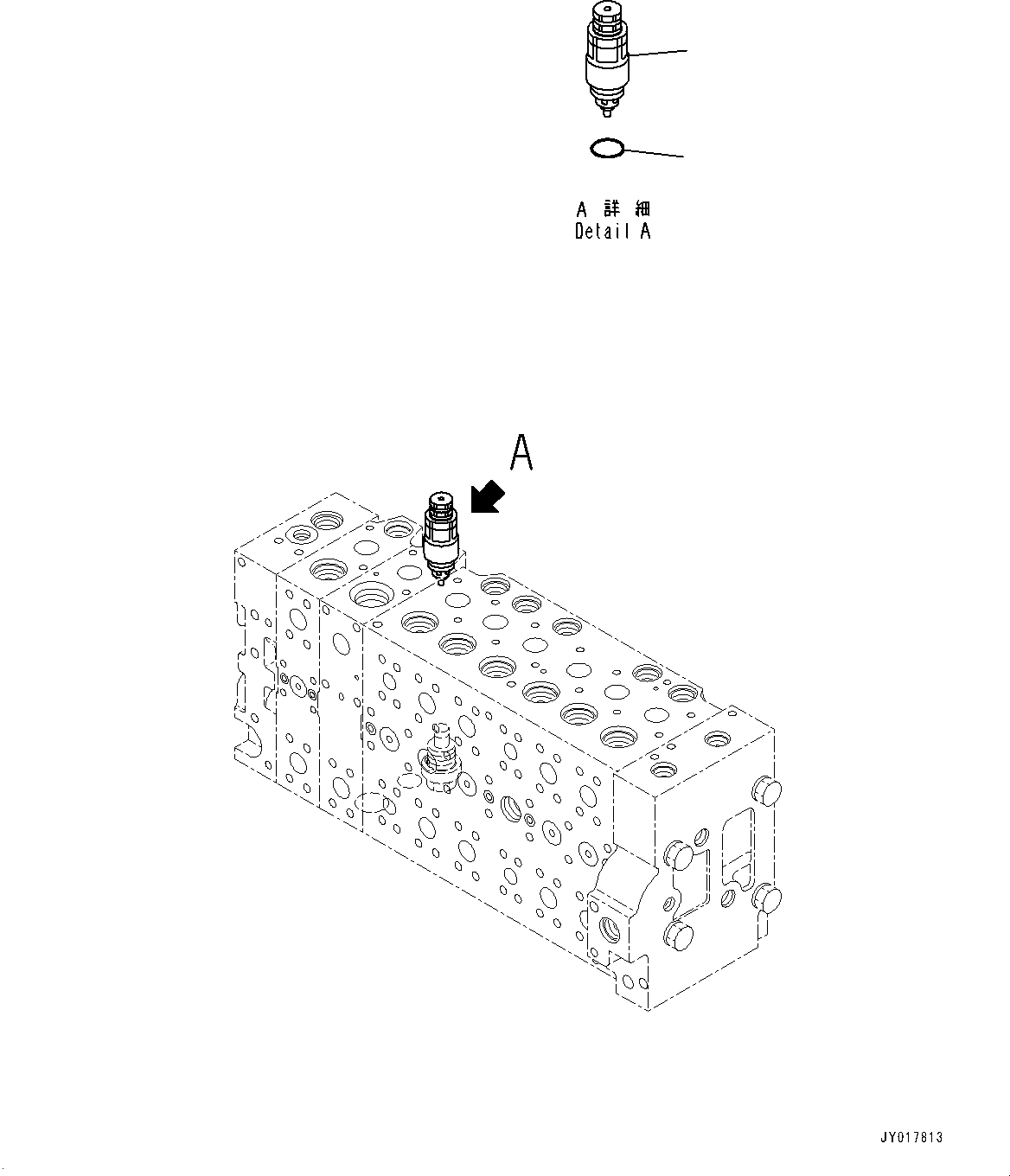 Excavators Komatsu / PC360LC-10 S/N K60001-UP(PC360L2U) / Main Control Valve, with 1-additional Actuator Piping, Accumulator, Anti-drop Valve, Boom and Arm, Inner Parts (20/23)(H004020 : H0120-003020)