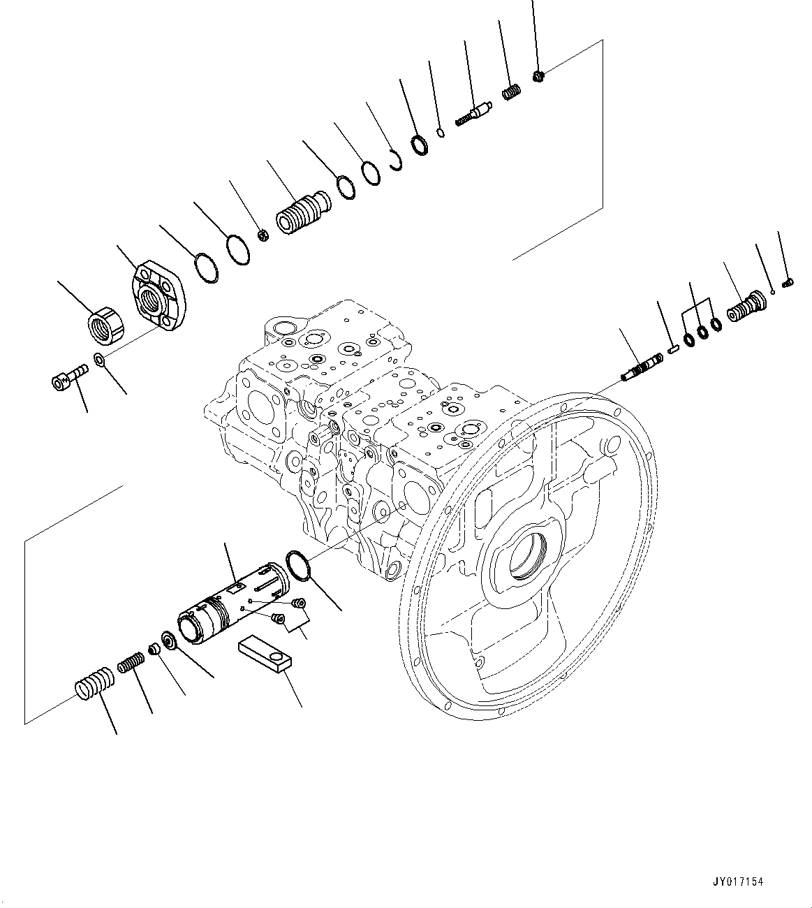Excavators Komatsu / PC360LC-10 S/N K60001-UP(PC360L2U) / Main Piston Pump, Inner Parts (4/13) (#K60074-)(H007004 : H0210-003004)