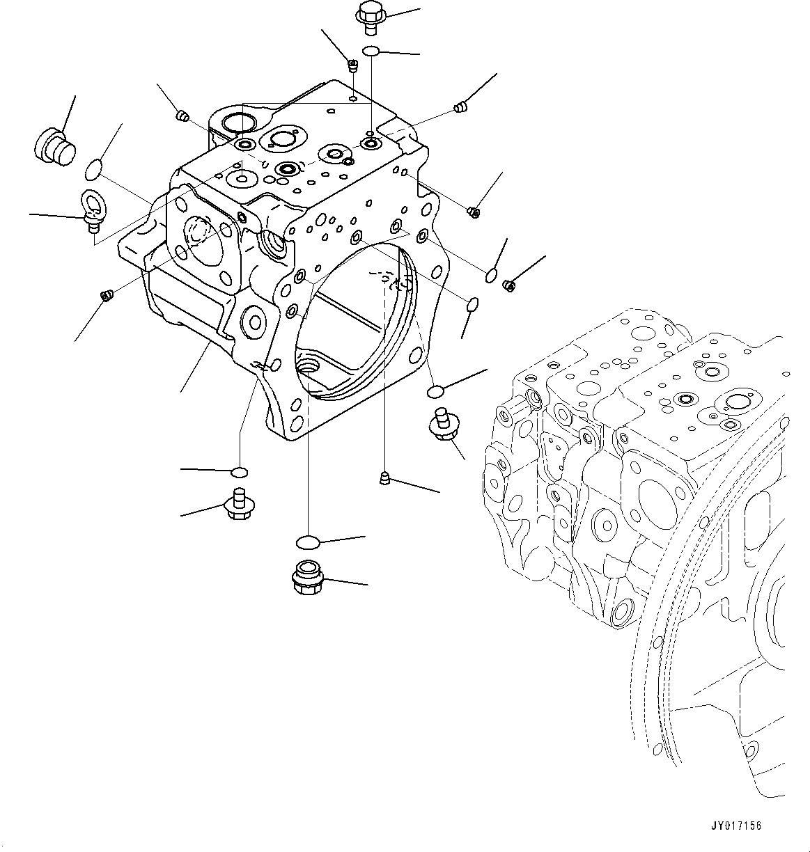 Excavators Komatsu / PC360LC-10 S/N K60001-UP(PC360L2U) / Main Piston Pump, Inner Parts (6/12) (#K60001-K60073)(H006006 : H0210-001006)