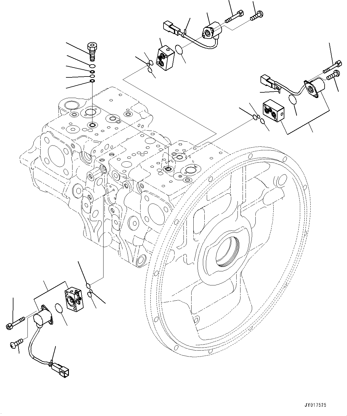 Excavators Komatsu / PC360LC-10 S/N K60001-UP(PC360L2U) / Main Piston Pump, Inner Parts (12/13) (#K60074-)(H007012 : H0210-003012)