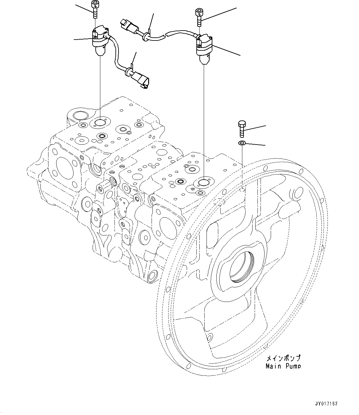 Excavators Komatsu / PC360LC-10 S/N K60001-UP(PC360L2U) / Main Piston Pump, Inner Parts (13/13) (#K60074-)(H007013 : H0210-003013)