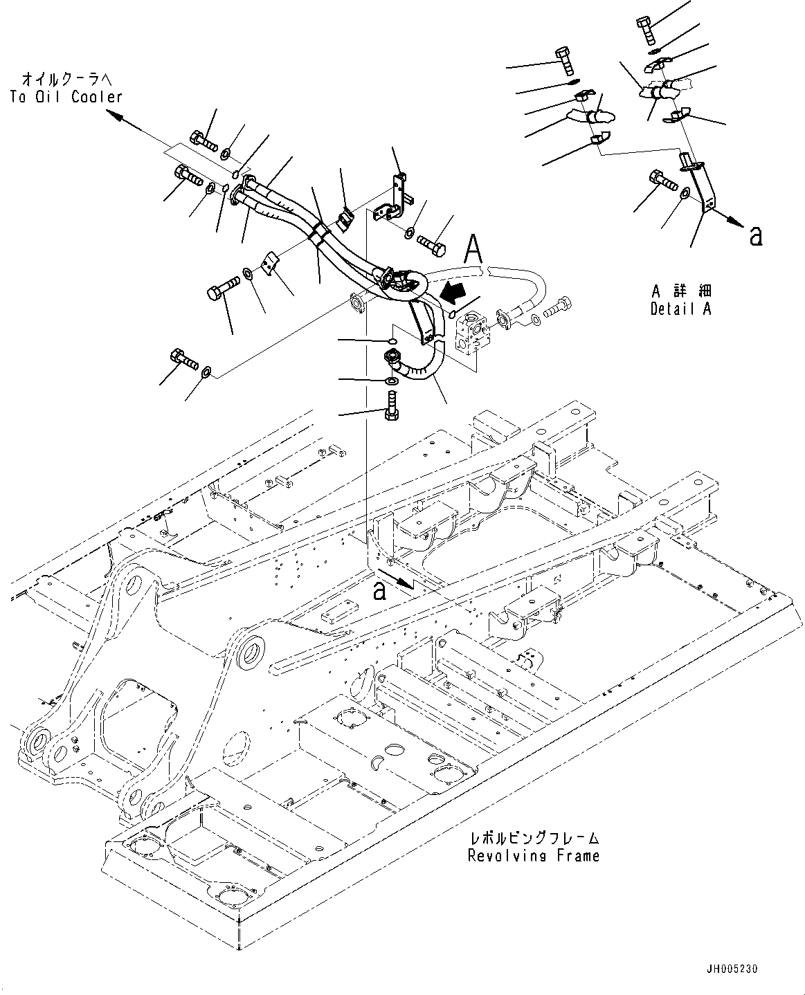 Excavators Komatsu / PC360LC-10 S/N K60001-UP(PC360L2U) / Oil Cooler Piping(H010001 : H0320-001001)