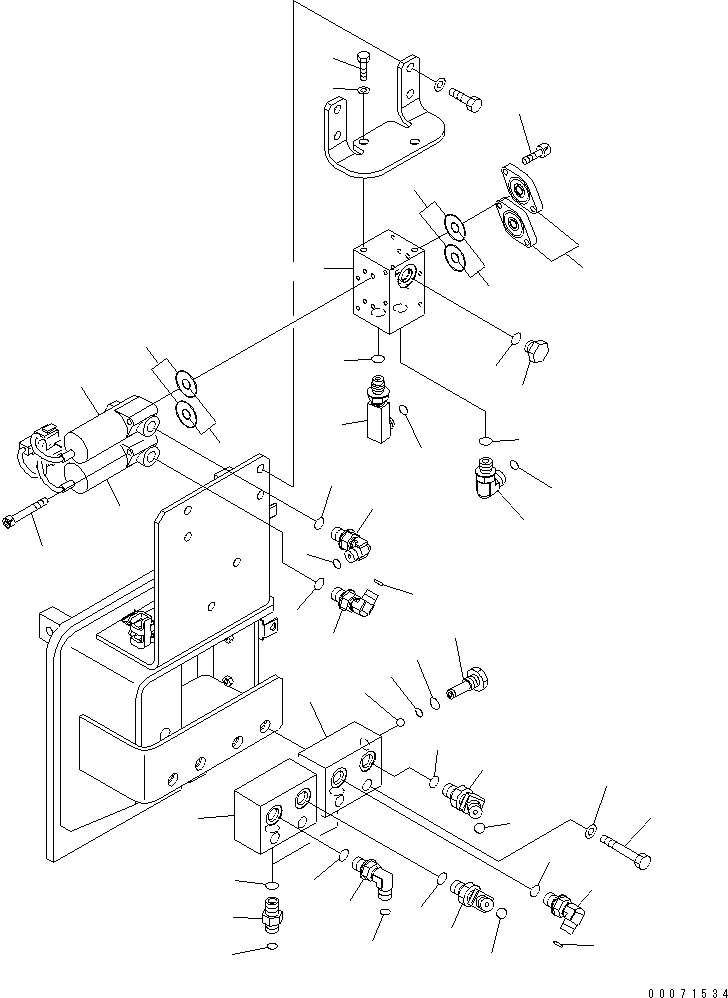 Excavators Komatsu / PC360LC-10 S/N K60001-UP(PC360L2U) / Quick Coupler Piping, Solenoid Valve Group(H020001 : H1271-002001)