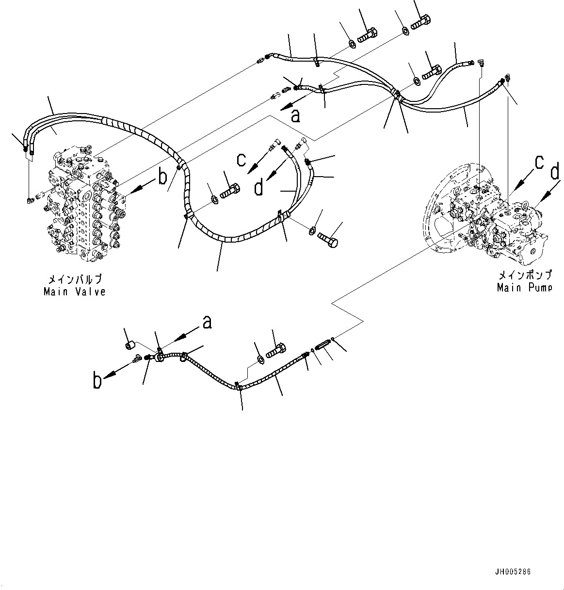 Excavators Komatsu / PC360LC-10 S/N K60001-UP(PC360L2U) / LS Piping(H025001 : H1810-001001)