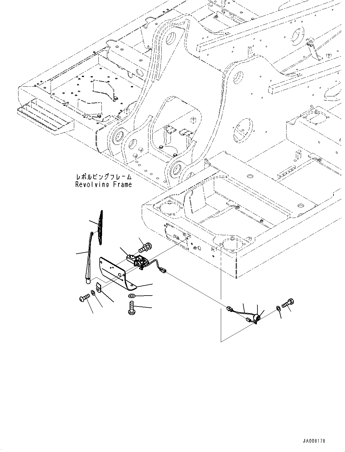 Excavators Komatsu / PC360LC-10 S/N K60001-UP(PC360L2U) / Additional Lower Wiper(K013001 : K0340-001001)
