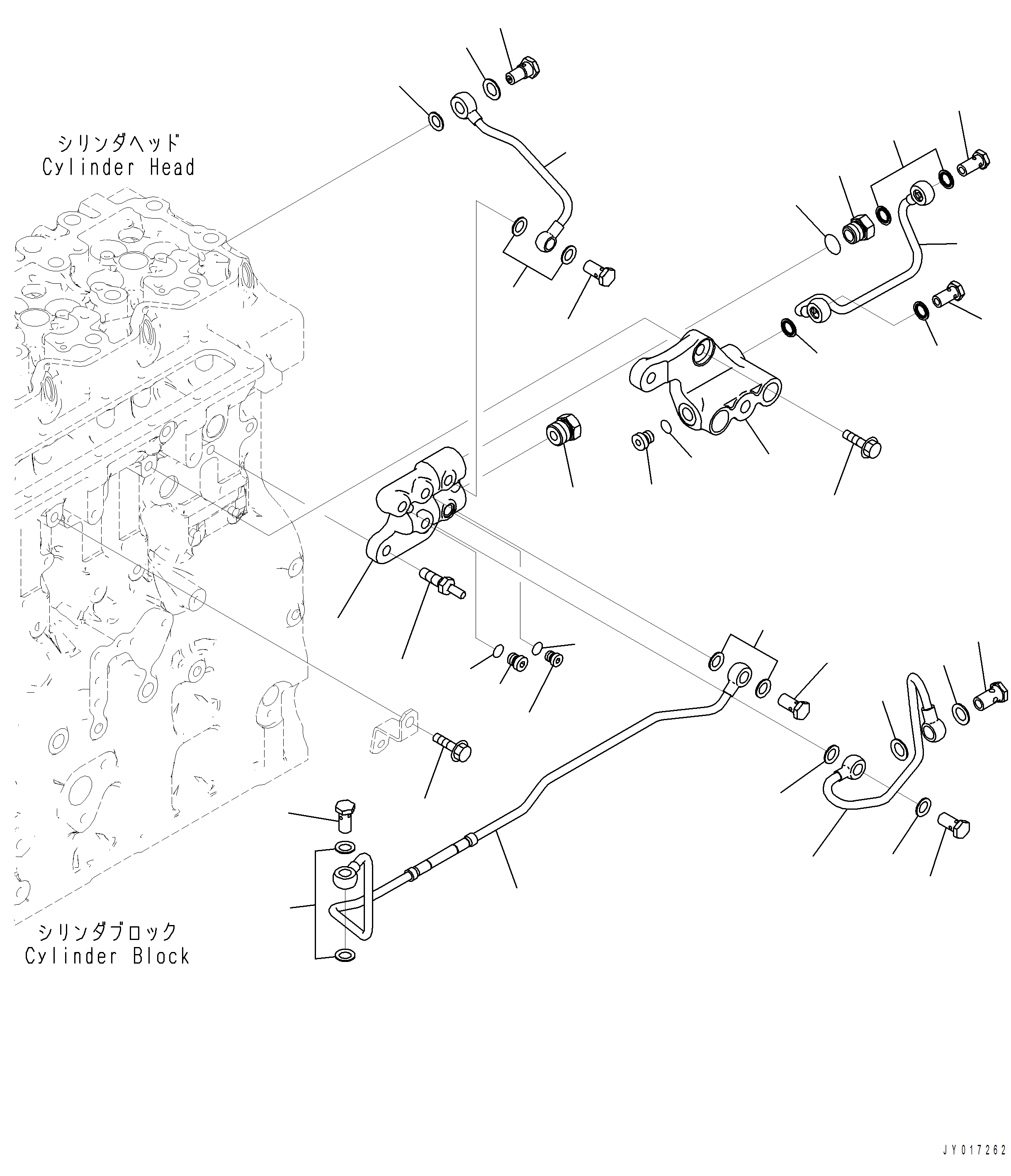 Komatsu parts book diagram for PC390LCI-11 A31001-UP BEPB113400 3.8.2018: AFD00-001001 FUEL DRAIN PIPING