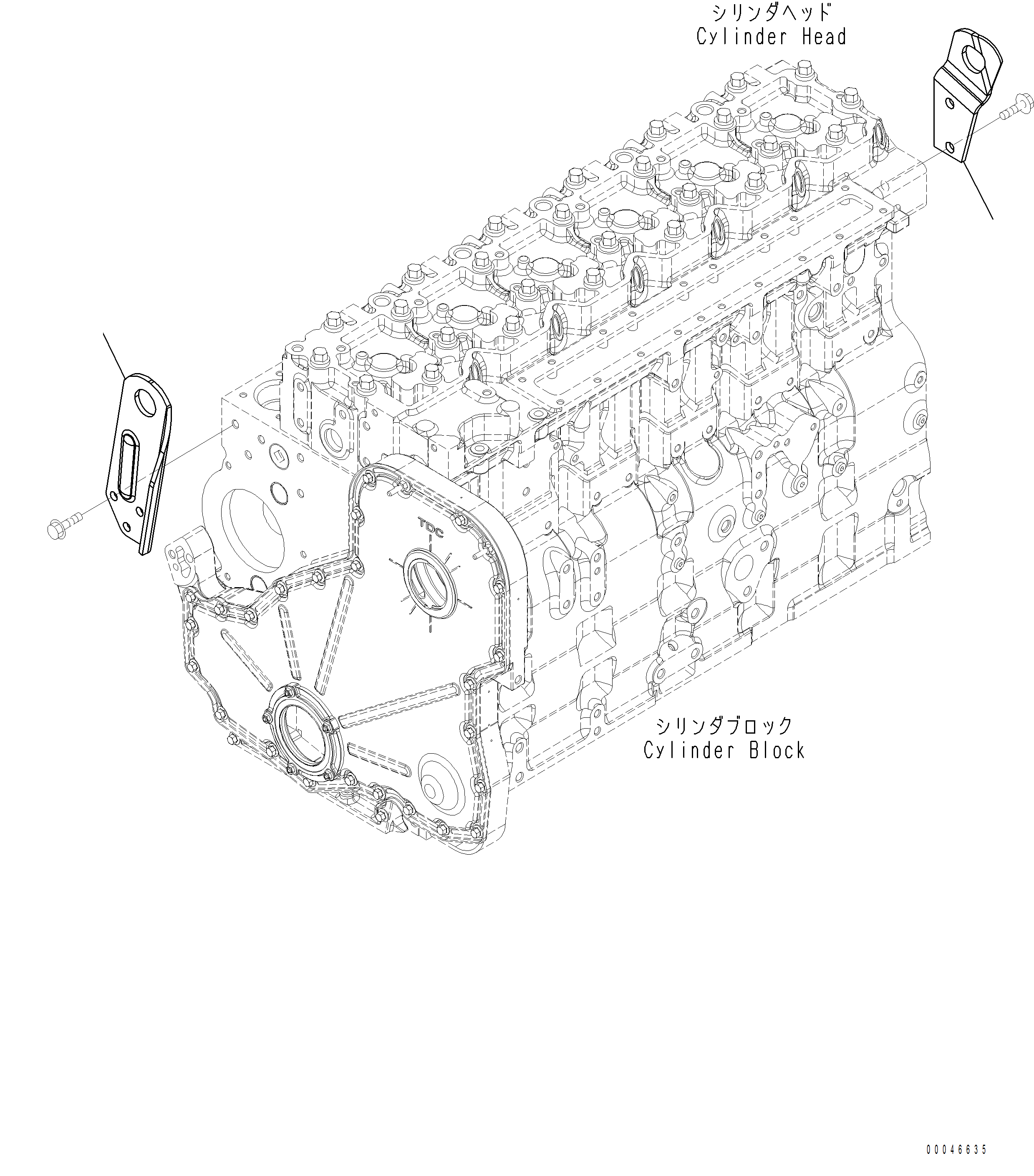 Komatsu parts book diagram for PC390LCI-11 A31001-UP BEPB113400 3.8.2018: ALA00-001001 LIFTING ARRANGEMENT (1/2)