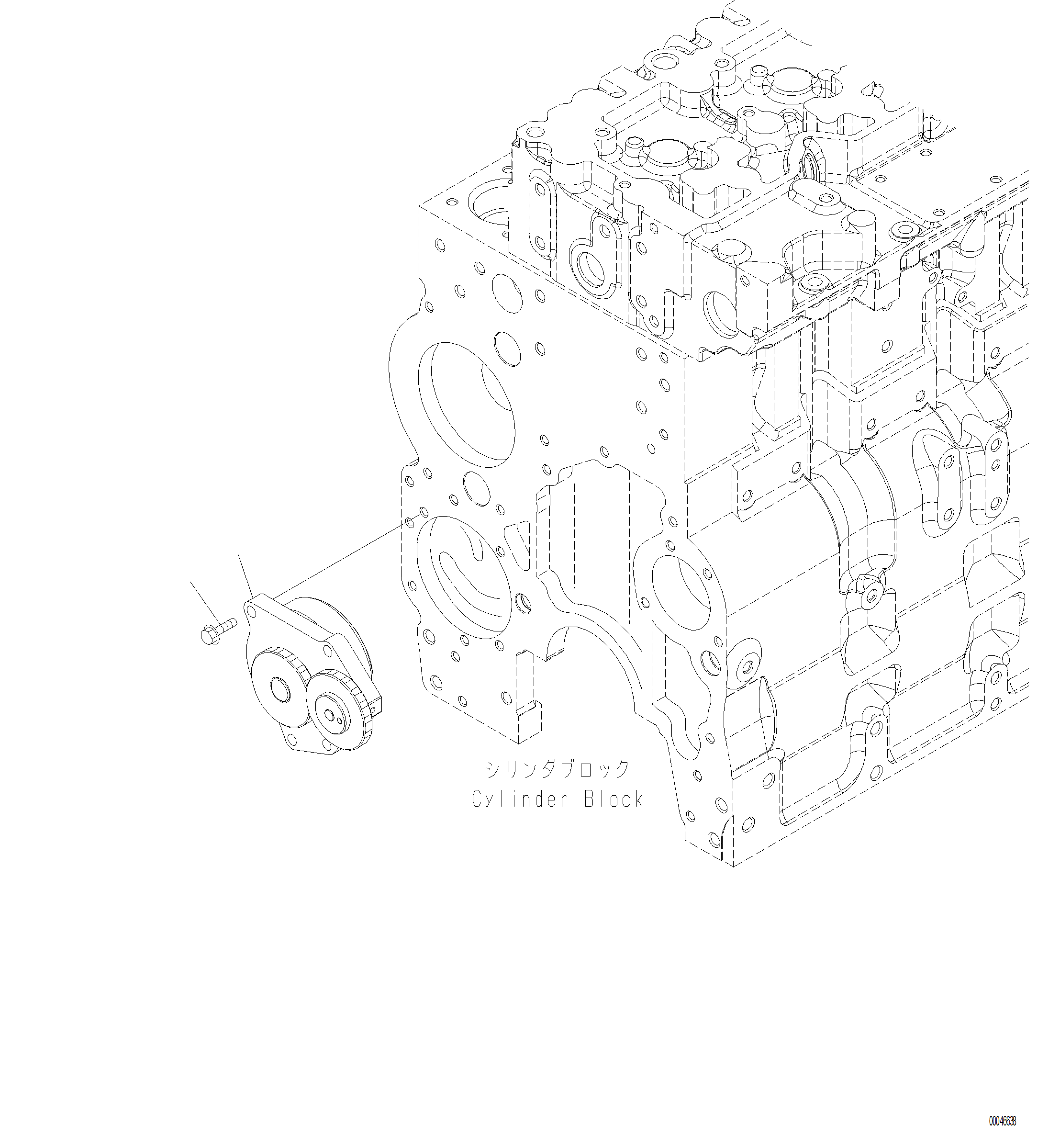 Komatsu parts book diagram for PC390LCI-11 A31001-UP BEPB113400 3.8.2018: ALP00-001001 ENGINE OIL PUMP