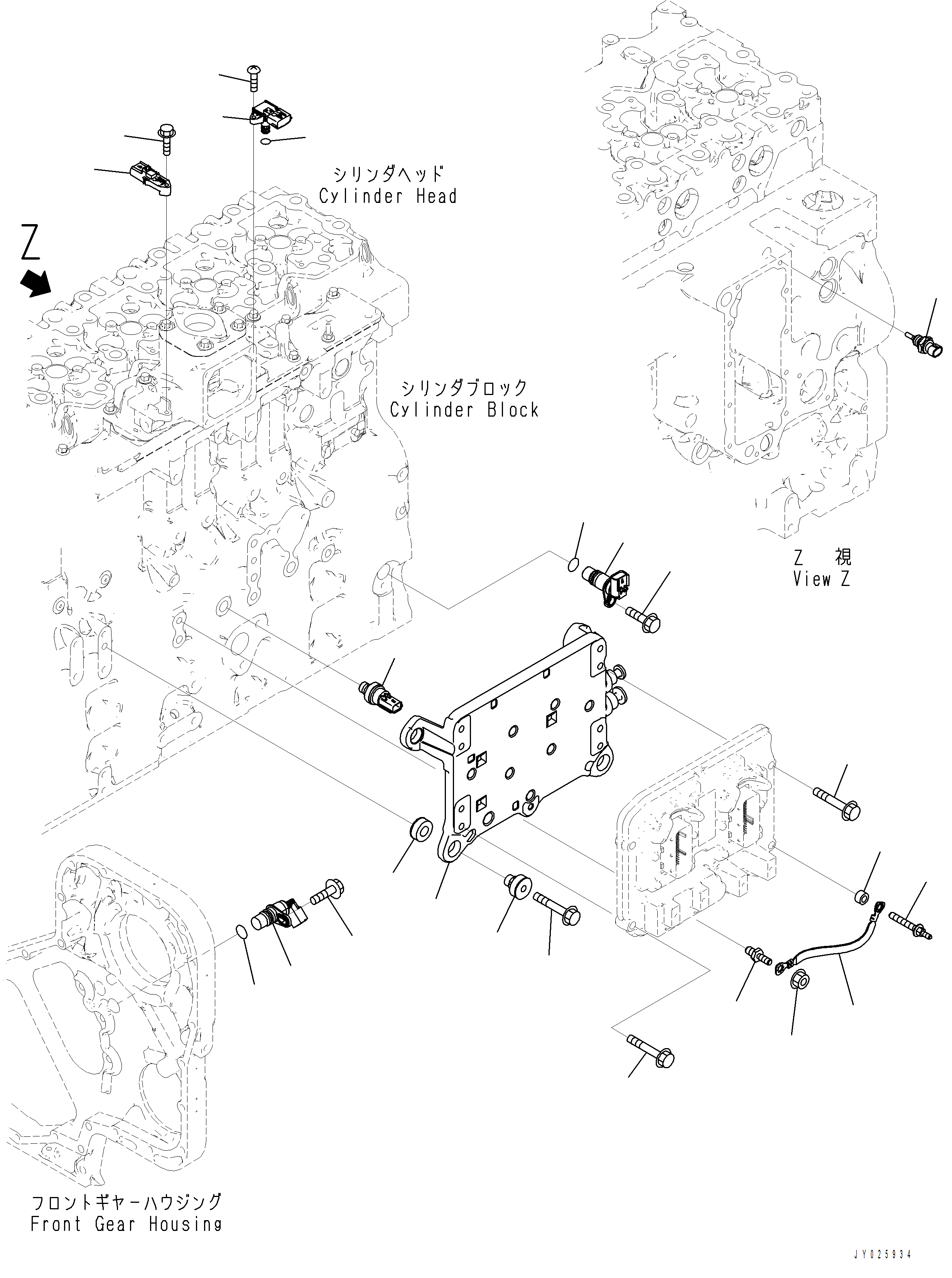 Komatsu parts book diagram for PC390LCI-11 A31001-UP BEPB113400 3.8.2018: APH00-001001 ENGINE CONTROL MODULE MOUNTING