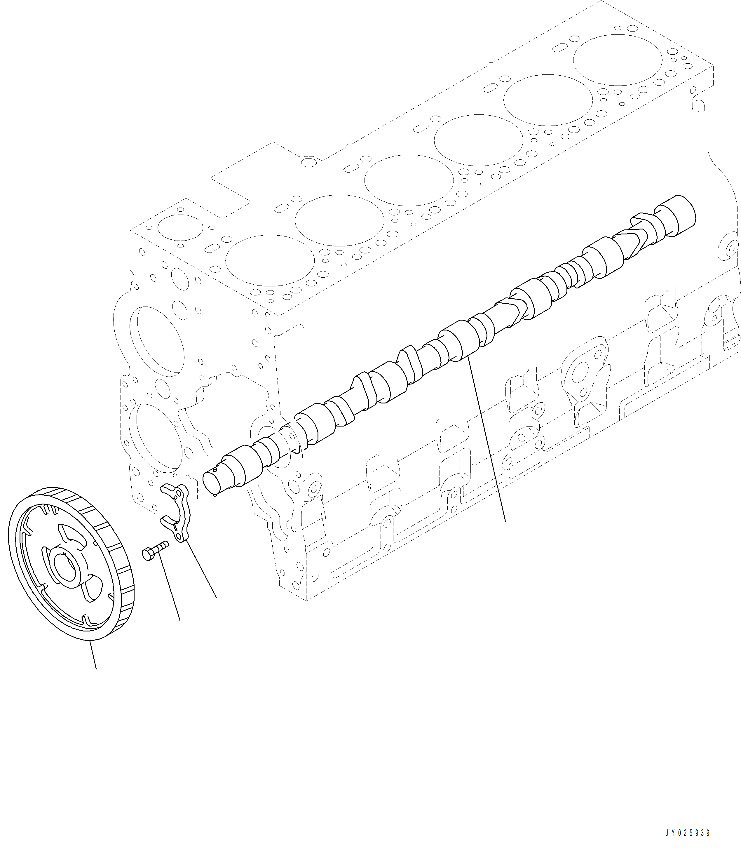 Komatsu parts book diagram for PC390LCI-11 A31001-UP BEPB113400 3.8.2018: APP10-001001 CAMSHAFT