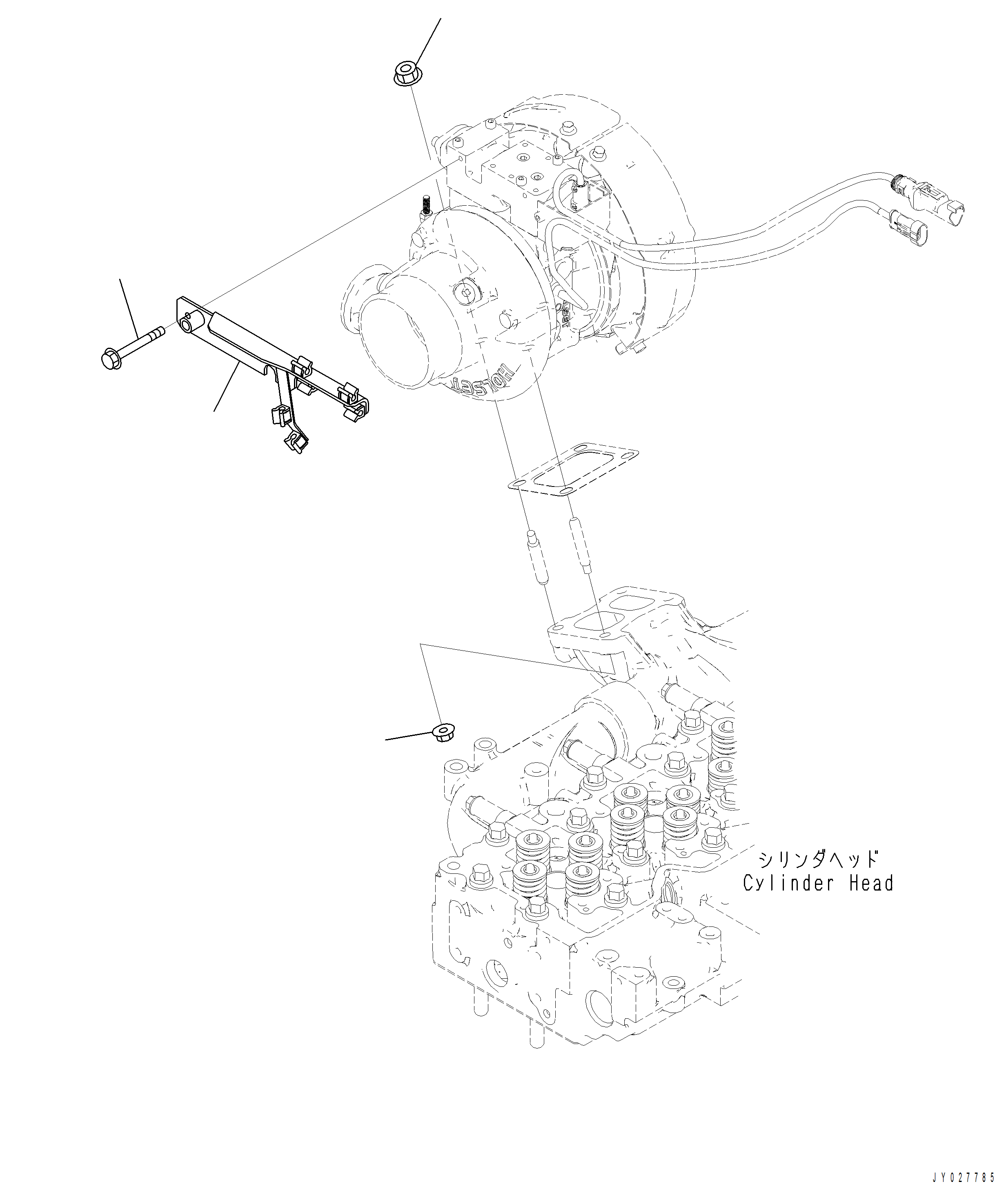Komatsu parts book diagram for PC390LCI-11 A31001-UP BEPB113400 3.8.2018: APP20-001001 VARIABLE GEOMETRY TURBOCHARGER (VGT) MOUNTING