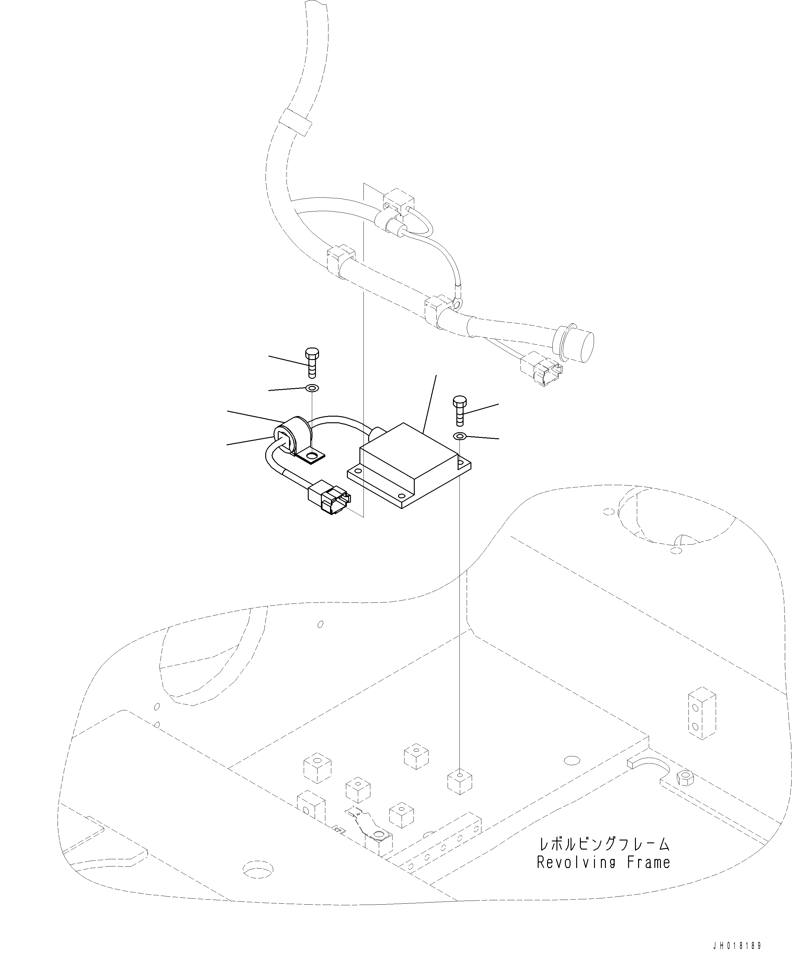 Komatsu parts book diagram for PC390LCI-11 A31001-UP BEPB113400 3.8.2018: E0200-001013 IMU SENSOR