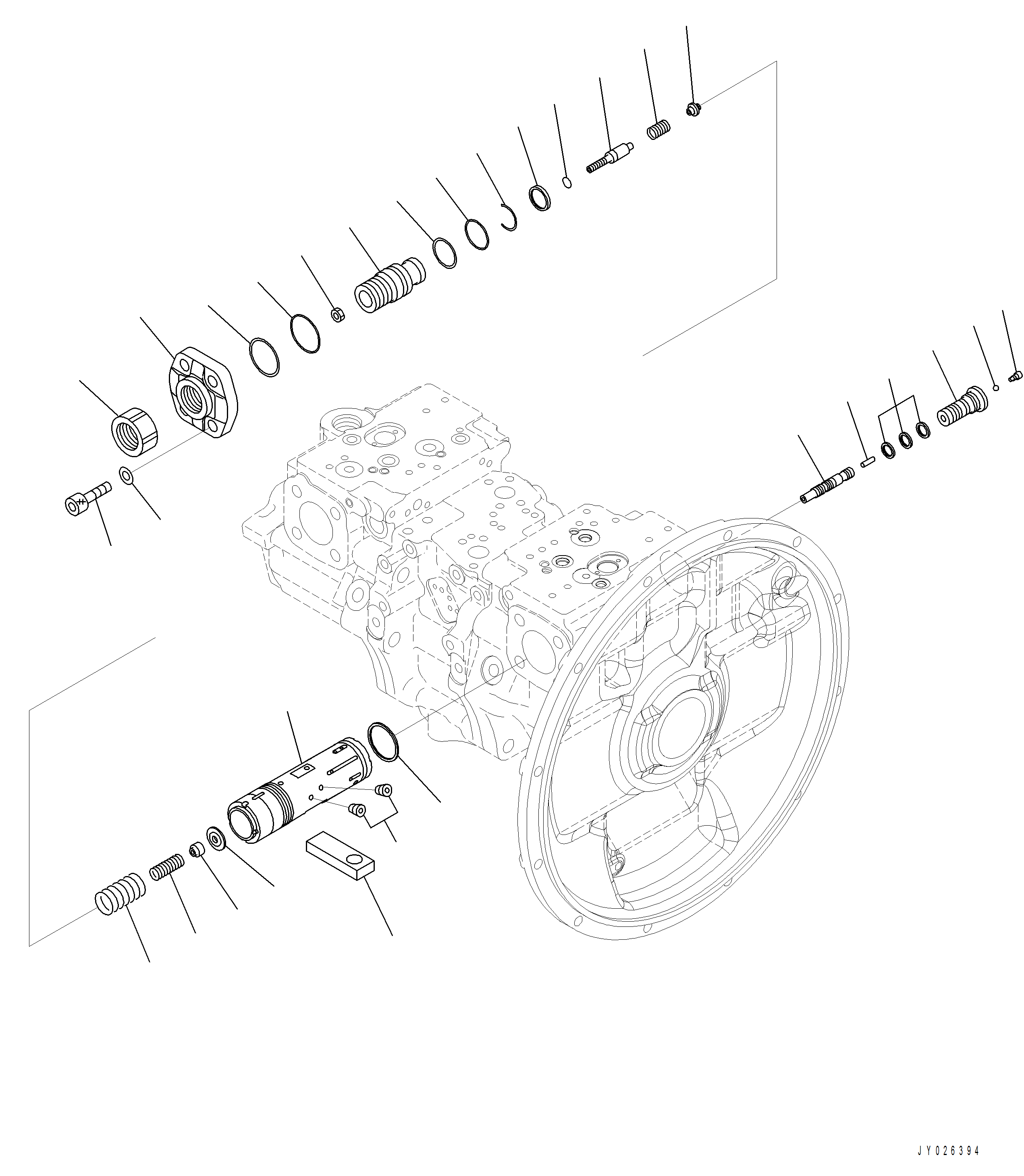 Komatsu parts book diagram for PC390LCI-11 A31001-UP BEPB113400 3.8.2018: H0120-001004 PISTON PUMP (4/13)