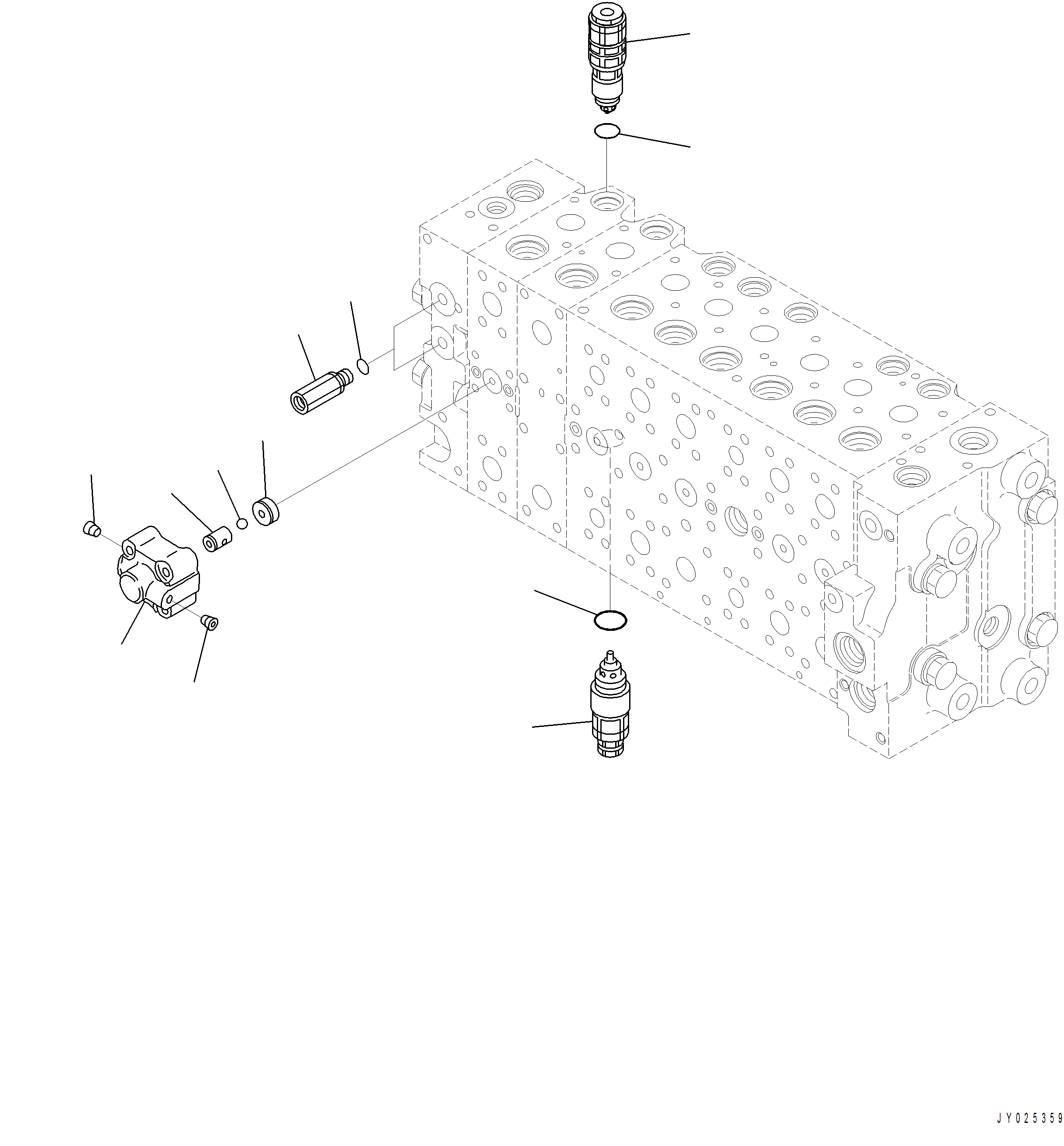 Komatsu parts book diagram for PC390LCI-11 A31001-UP BEPB113400 3.8.2018: H0120-003026 MAIN CONTROL VALVE (26/26)