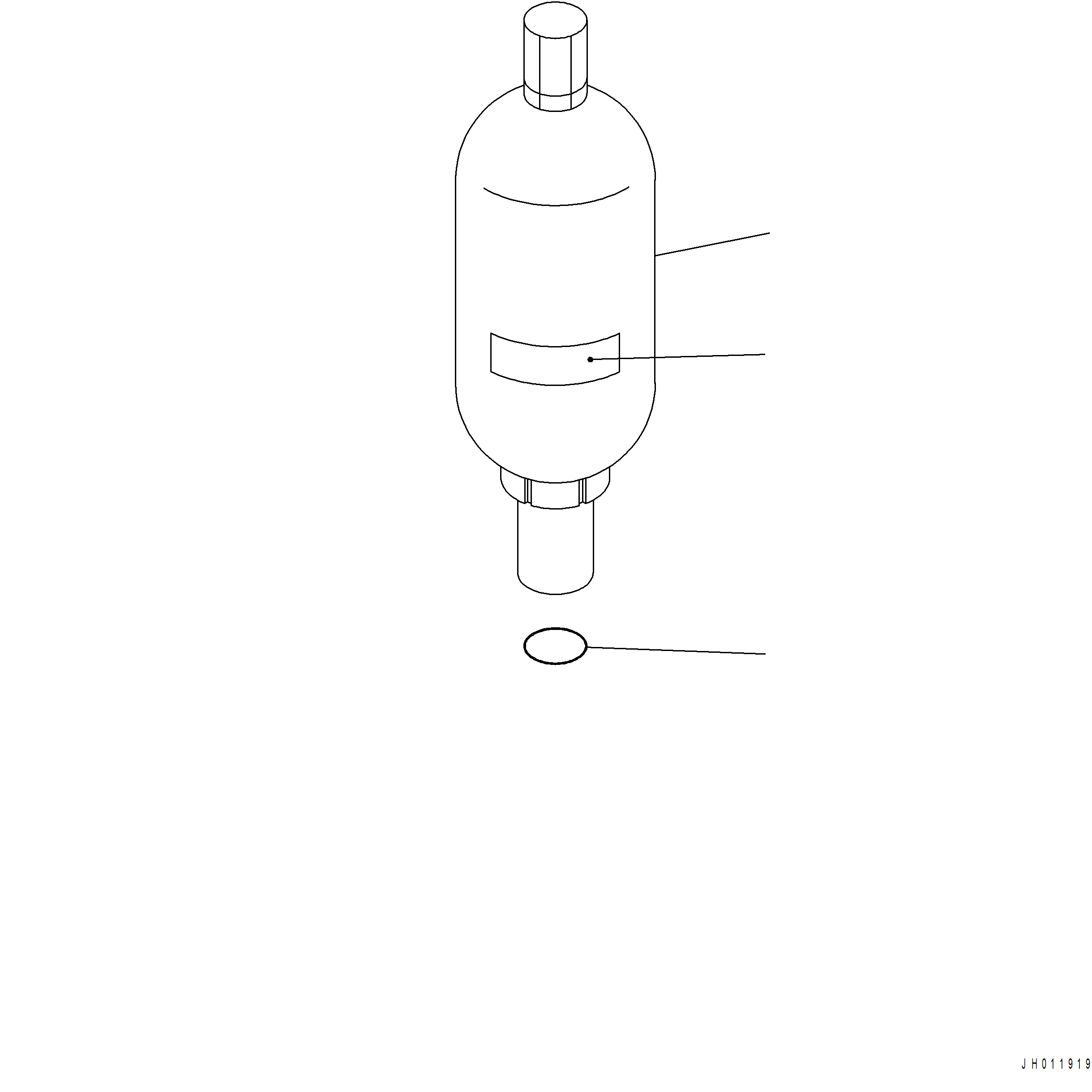 Komatsu parts book diagram for PC390LCI-11 A31001-UP BEPB113400 3.8.2018: H1270-001006 ATTACHMENT PIPING ACCUMULATOR