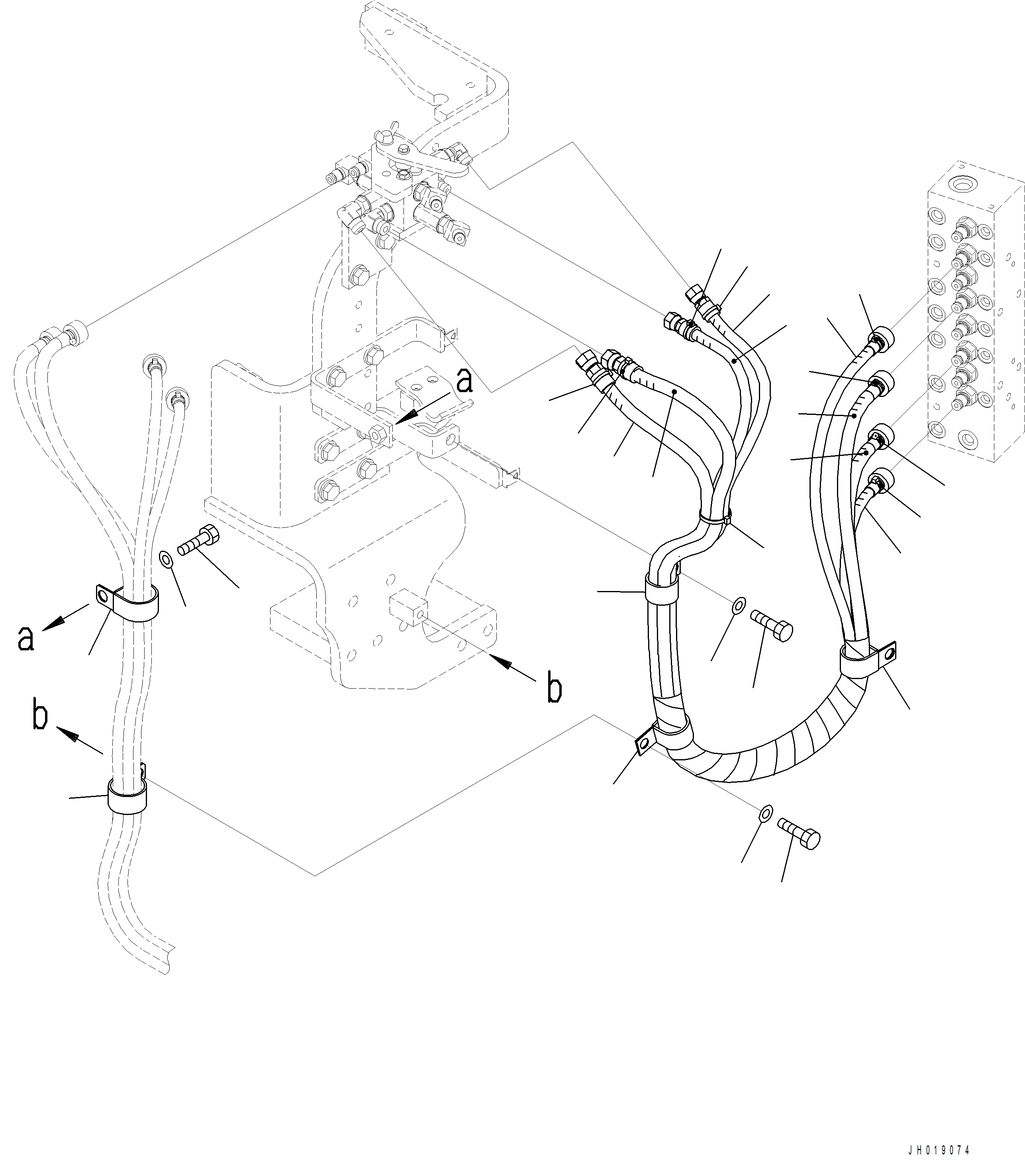 Komatsu parts book diagram for PC390LCI-11 A31001-UP BEPB113400 3.8.2018: H1280-001002 MULTI CONTROL PATTERN UNIT WITH 1-ADDITIONAL ACTUATOR (2/2)