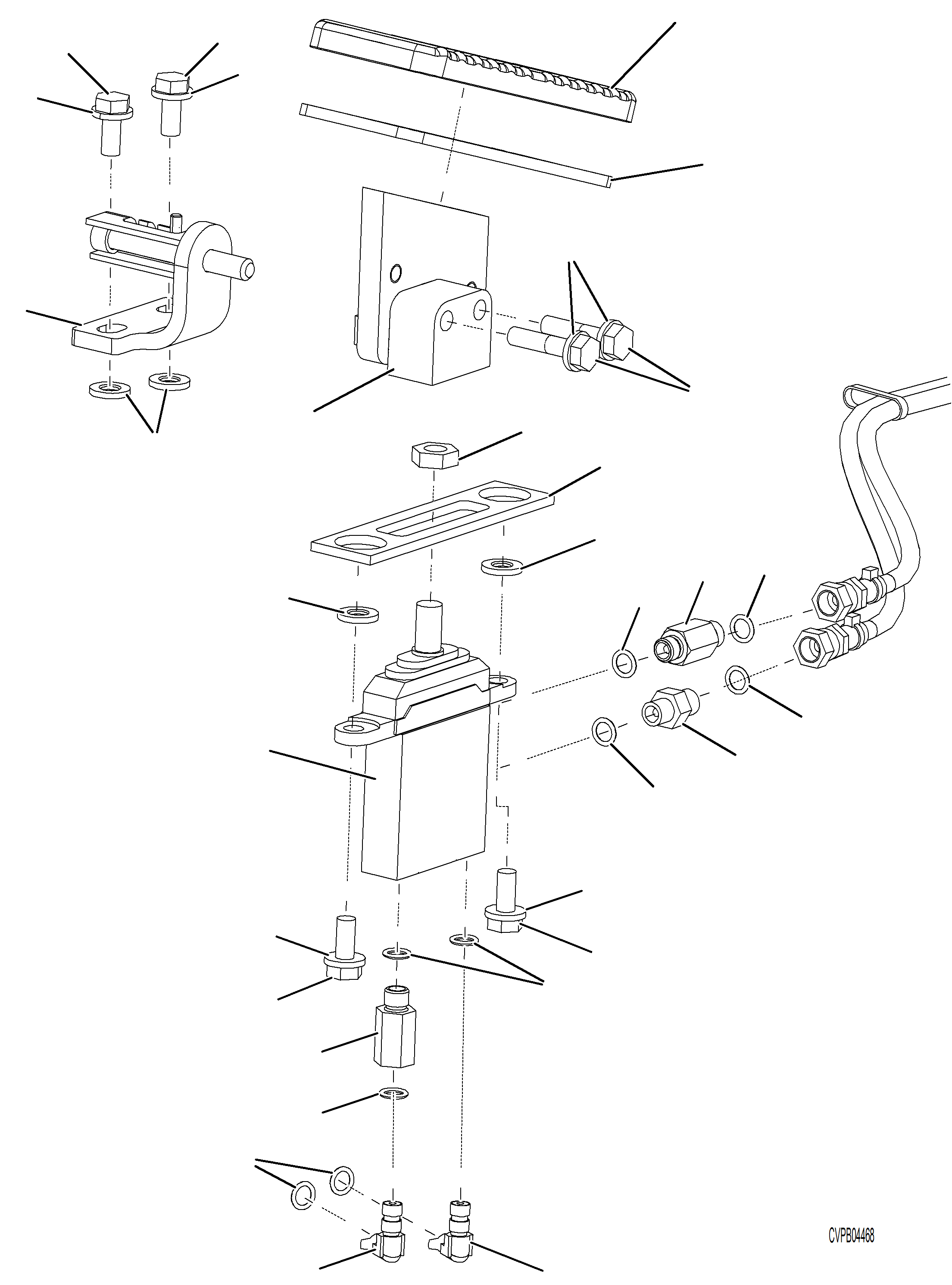 Komatsu parts book diagram for PC390LCI-11 A31001-UP BEPB113400 3.8.2018: H1860-001003 STRAIGHT TRAVEL SYSTEM (STS) STRAIGHT TRAVEL SYSTEM (STS) (2/4)