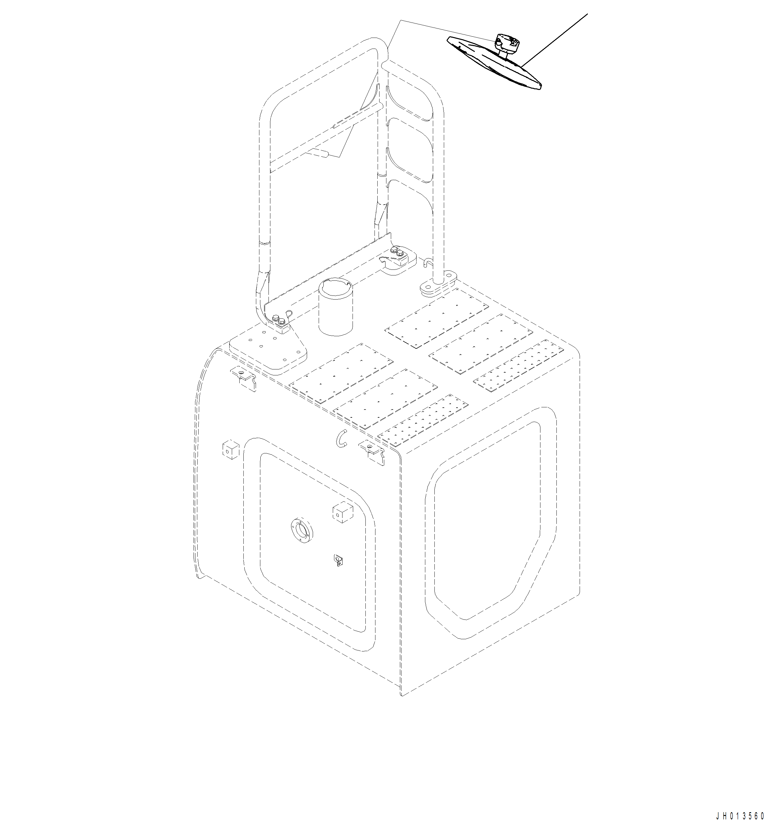 Komatsu parts book diagram for PC390LCI-11 A31001-UP BEPB113400 3.8.2018: M1430-001001 REARVIEW MIRROR SIDE