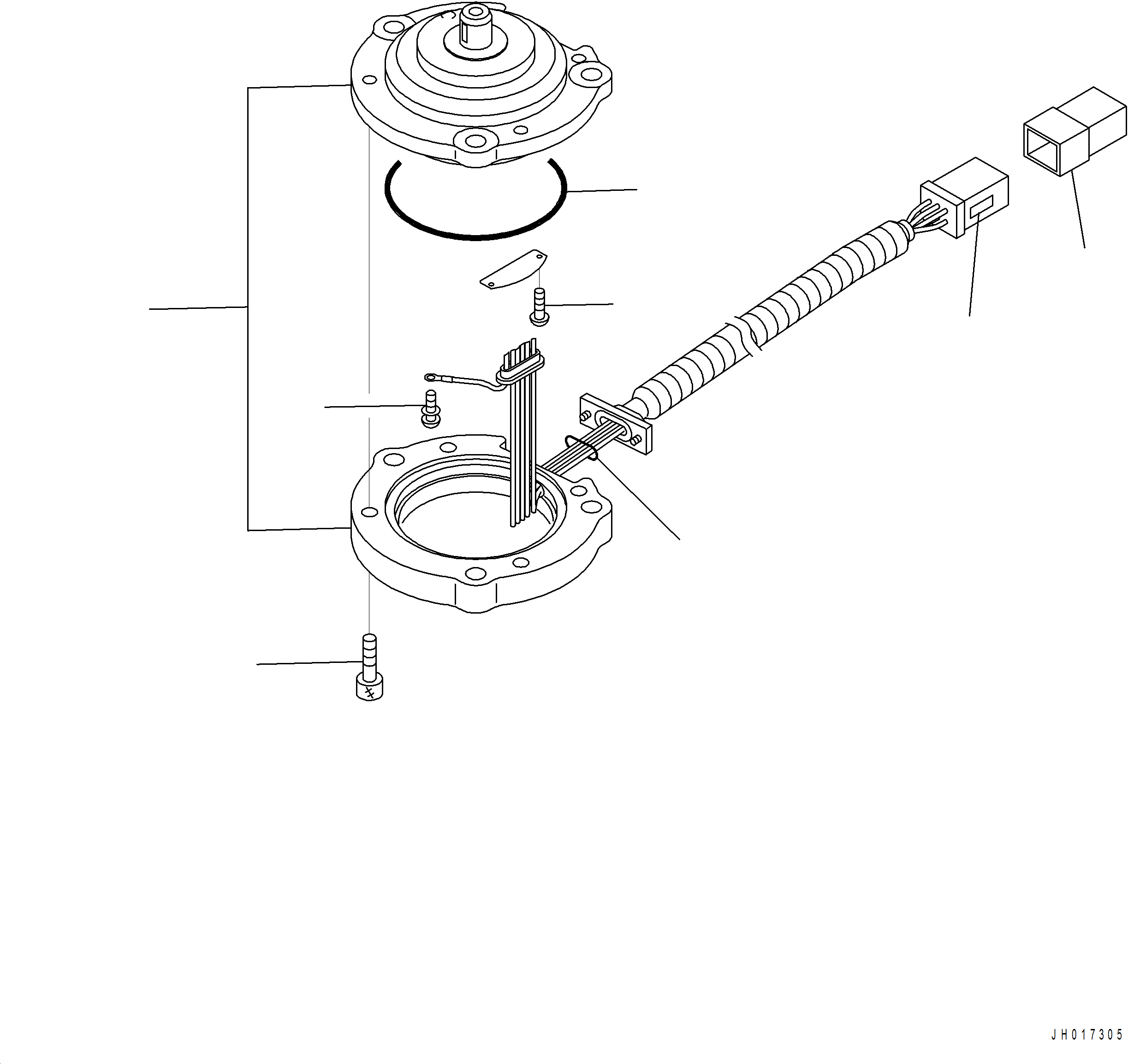 Komatsu parts book diagram for PC390LCI-11 A31001-UP BEPB113400 3.8.2018: T1110-001010 BOOM, 6500 MM ANGLE SENSOR