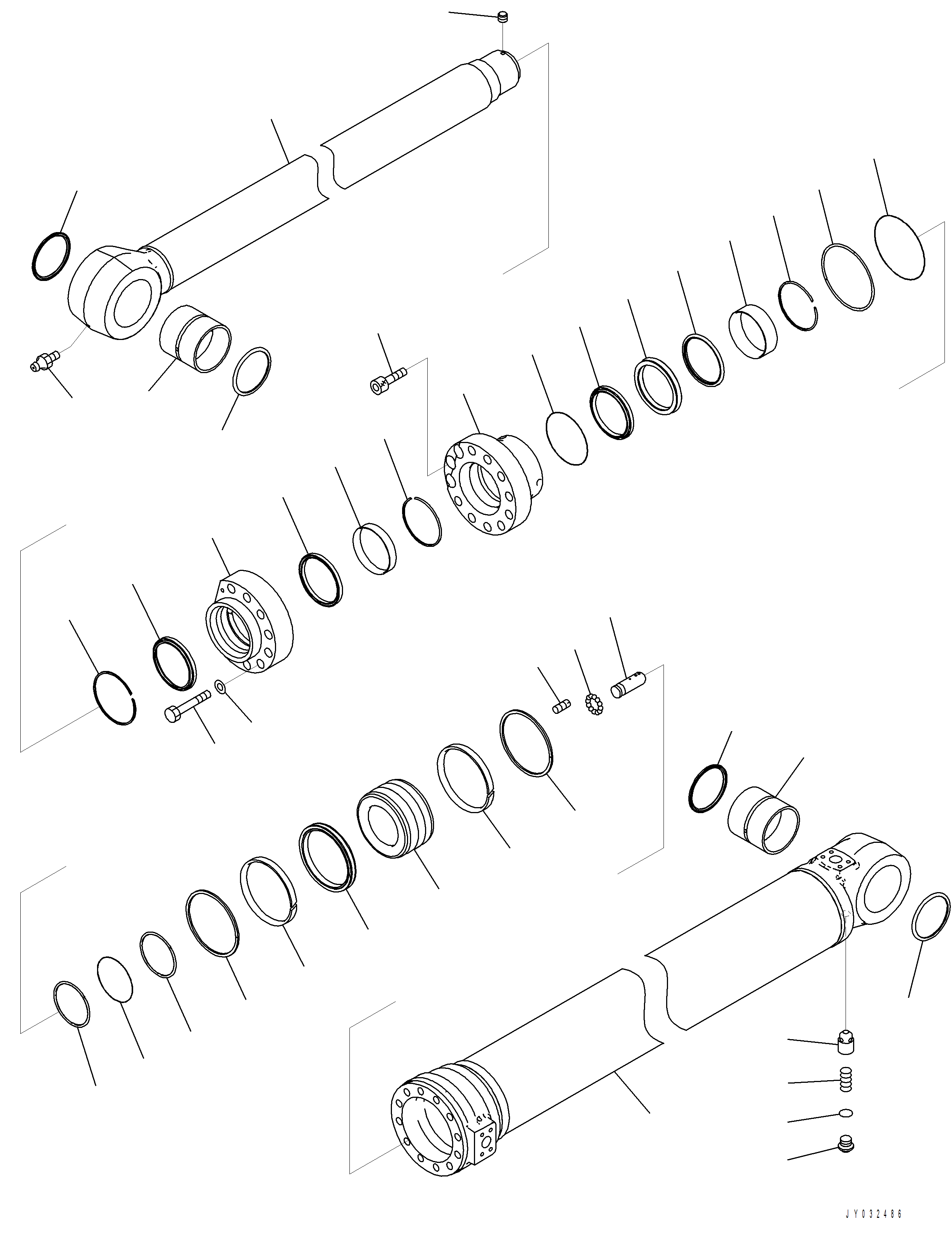 Komatsu parts book diagram for PC390LCI-11 A31001-UP BEPB113400 3.8.2018: T1140-001002 ARM CYLINDER (2/3)