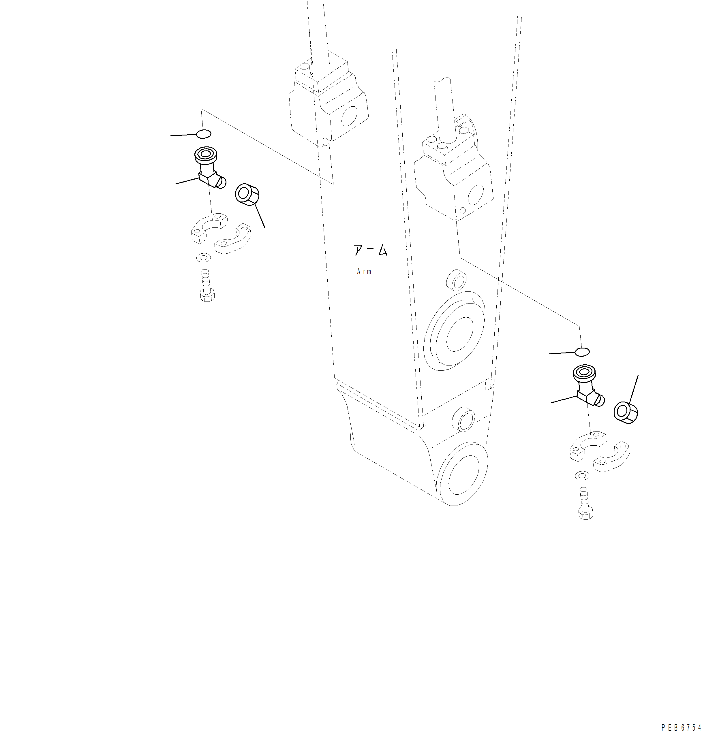 Komatsu parts book diagram for PC390LCI-11 A31001-UP BEPB113400 3.8.2018: T1920-001001 BREAKER ADAPTER FOR 3200 ARM WITH 1-ATTACHMENT