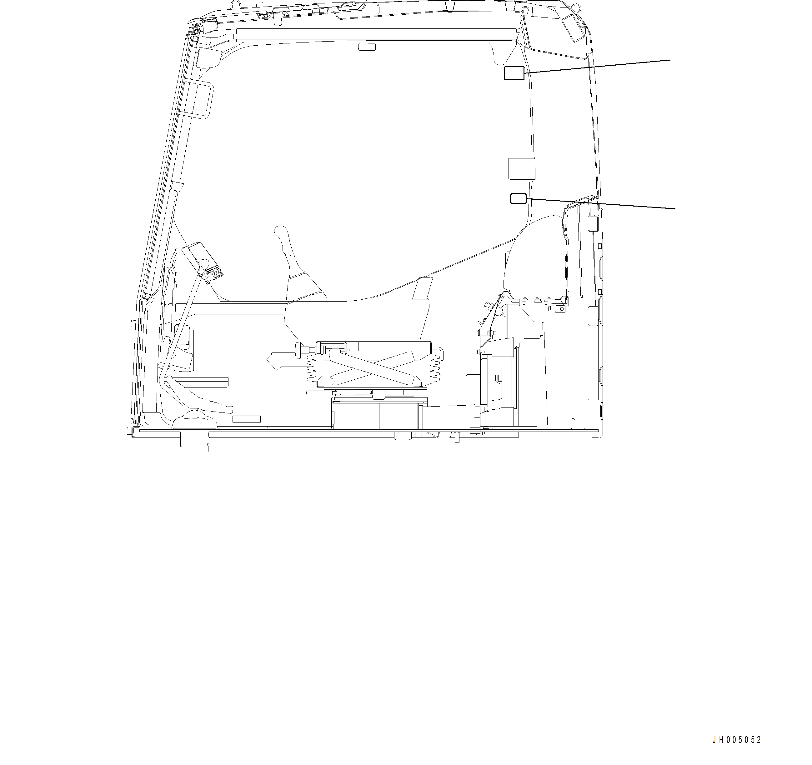 Komatsu parts book diagram for PC390LCI-11 A31001-UP BEPB113400 3.8.2018: U0120-001001 CAUTION PLATES WINDOW LOCK (ENGLISH AND FRENCH)