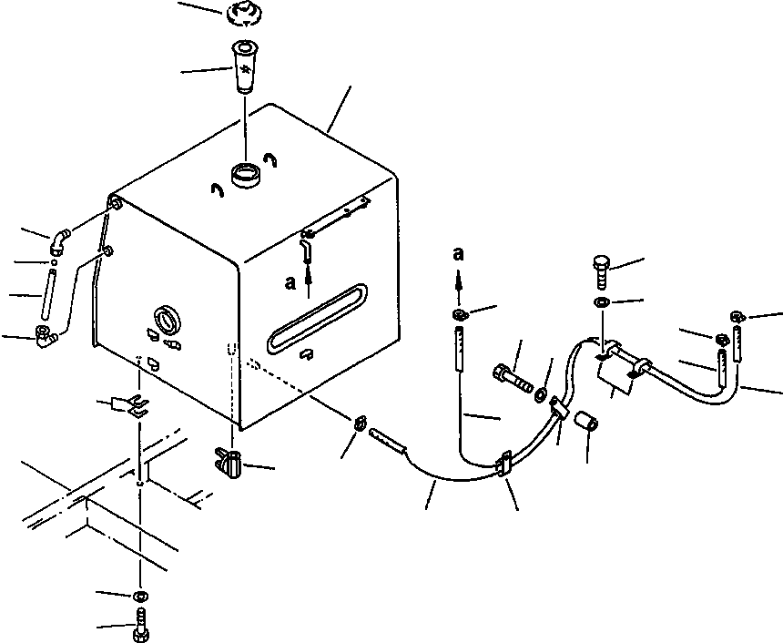 Excavators Komatsu / PC400LC-5 S/N A70501-UP(PC4005KE) / FUEL TANK AND PIPING(01-020 : 12BHP400.001)