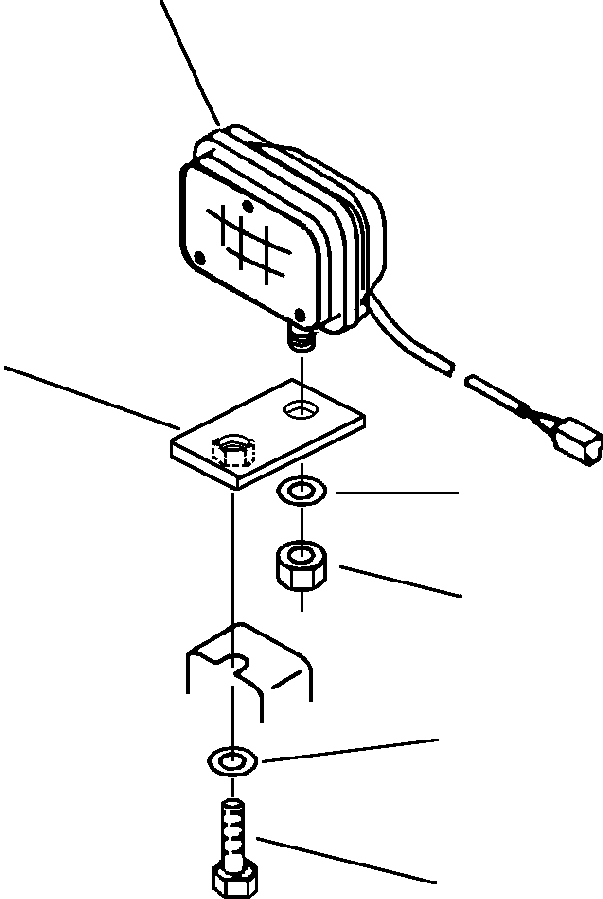 Excavators Komatsu / PC400LC-5 S/N A70501-UP(PC4005KE) / WORKING LAMP ASSEMBLY(01-044 : 08BHP300.001)