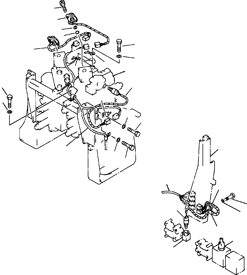 Excavators Komatsu / PC400LC-5 S/N A70501-UP(PC4005KE) / PRESSURE SENSOR AND PRESSURE SWITCH(01-046 : 08CDP400.001)