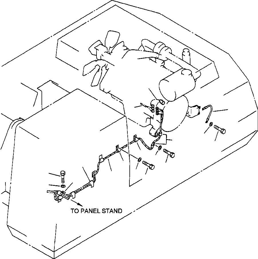 Excavators Komatsu / PC400LC-5 S/N A70501-UP(PC4005KE) / ELECTRICAL SYSTEM WIRING ENGINE CONTROL(01-052 : 08ADP400.003)