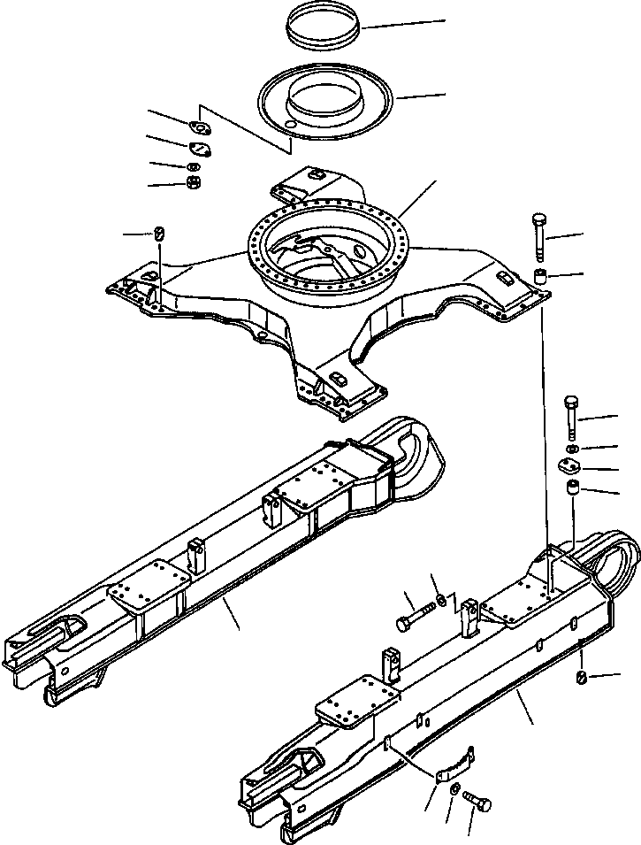 Excavators Komatsu / PC400LC-5 S/N A70501-UP(PC4005KE) / TRACK FRAME AND RELATED PARTS VARIABLE GAUGE OPTION(03-004 : 14AHP400.001)