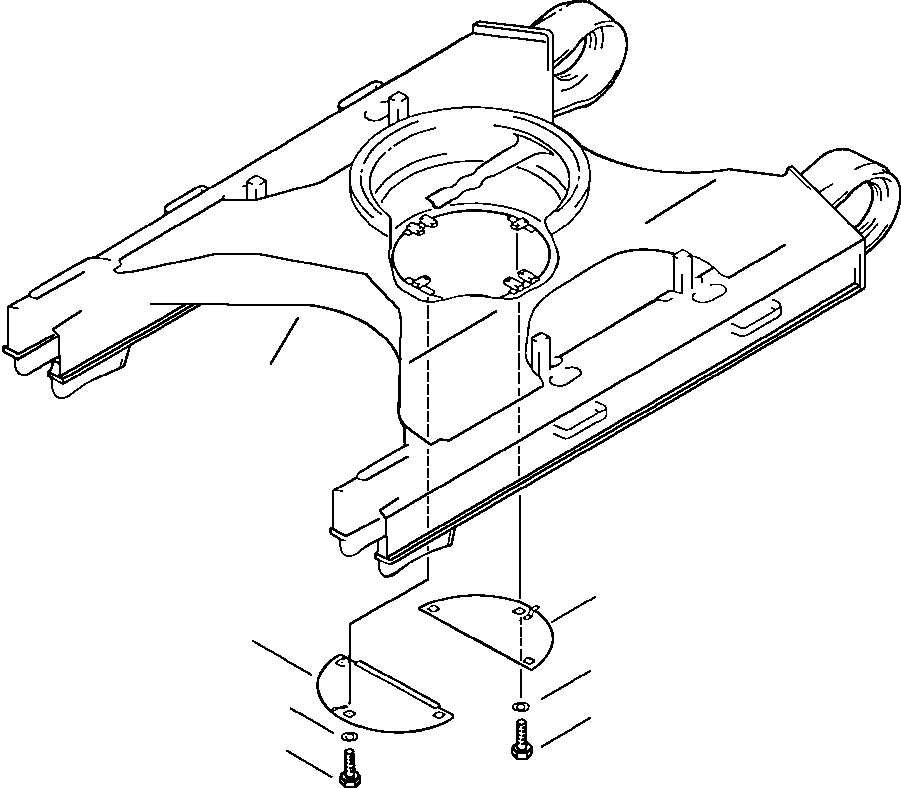 Excavators Komatsu / PC400LC-5 S/N A70501-UP(PC4005KE) / TRACK FRAME CENTER UNDER-COVER(03-006 : 14BW6200.002)