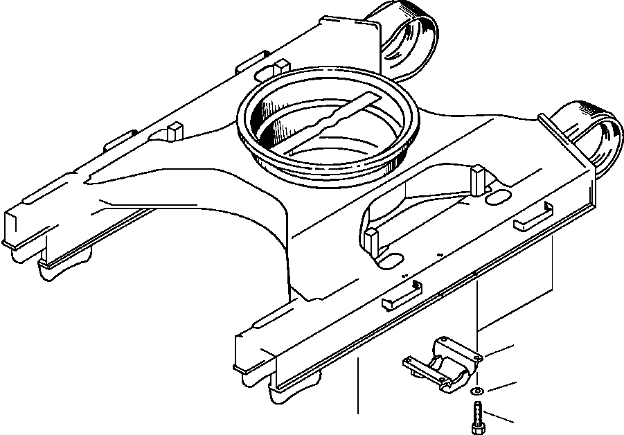 Excavators Komatsu / PC400LC-5 S/N A70501-UP(PC4005KE) / TRACK ROLLER CENTER GUARD(03-008 : 14BW6400.001)
