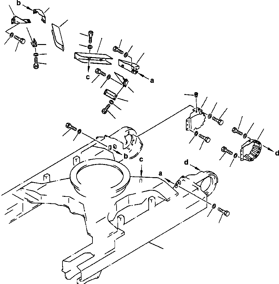 Excavators Komatsu / PC400LC-5 S/N A70501-UP(PC4005KE) / TRAVEL PIPING GUARD(03-016 : 14BWP400.002)