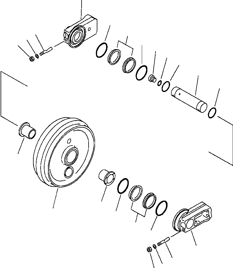 Excavators Komatsu / PC400LC-5 S/N A70501-UP(PC4005KE) / FRONT IDLER(03-018 : 14AV6400.001)