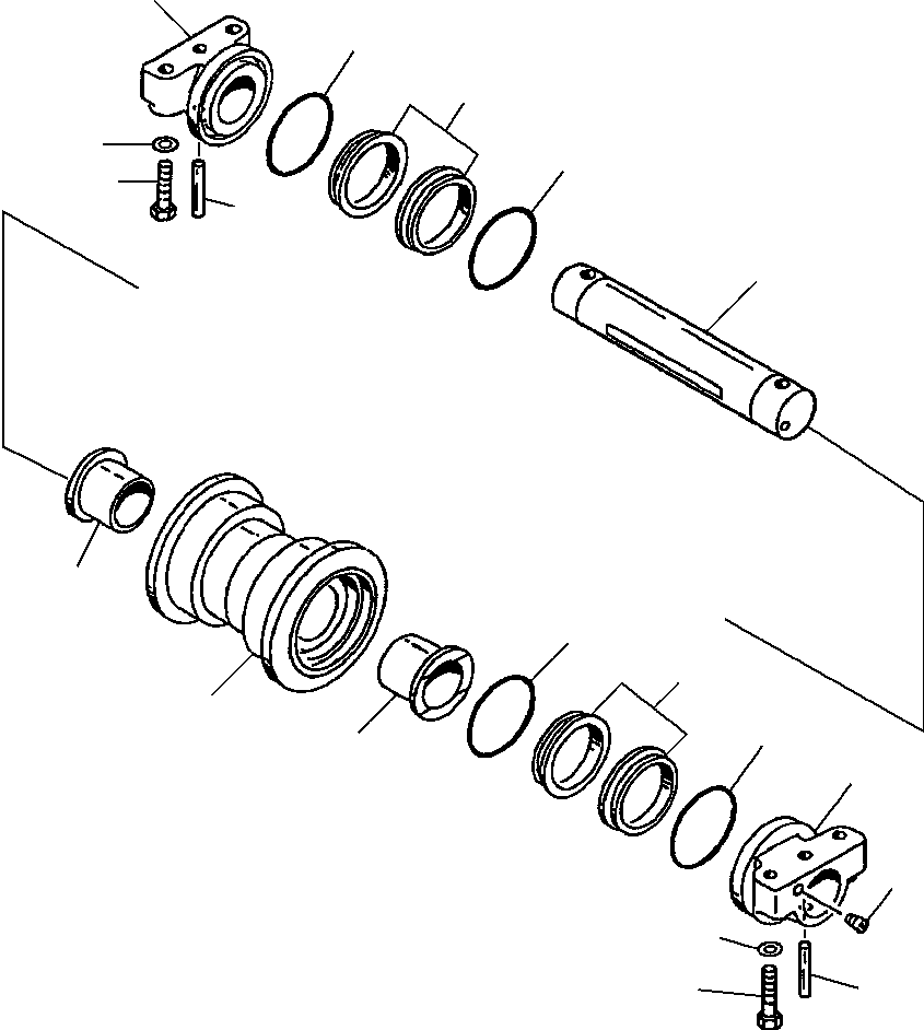 Excavators Komatsu / PC400LC-5 S/N A70501-UP(PC4005KE) / TRACK ROLLER ITALTRACTOR TYPE(03-024 : 14BR6400.003)