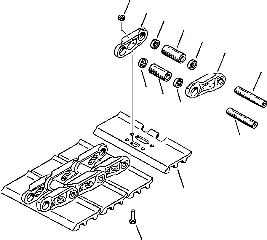 Excavators Komatsu / PC400LC-5 S/N A70501-UP(PC4005KE) / TRACK CHAIN ITALTRACTOR TYPE(03-040 : 15AM6400.003)