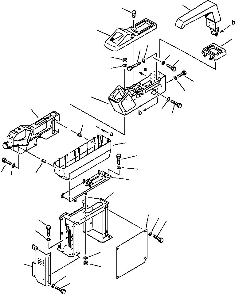 Excavators Komatsu / PC400LC-5 S/N A70501-UP(PC4005KE) / RIGHT HAND STAND FRONT SIDE(04-016 : 13AZP220.001)