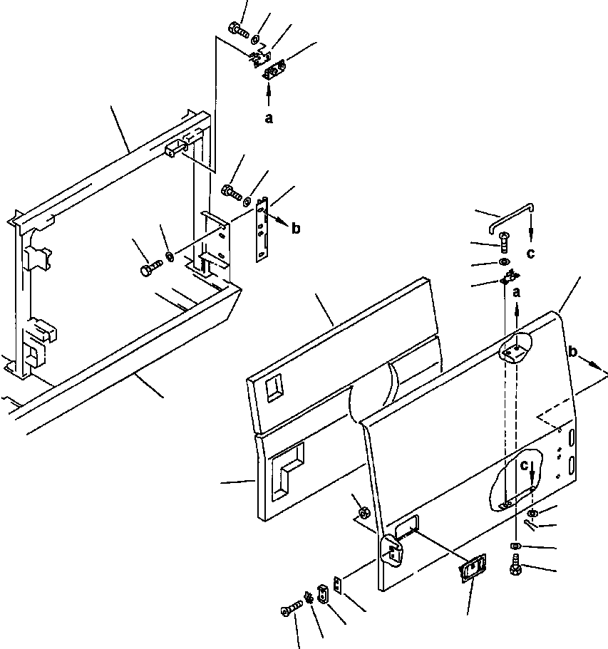 Excavators Komatsu / PC400LC-5 S/N A70501-UP(PC4005KE) / L.H. SIDE COVER(05-008 : 13AR6400.002)