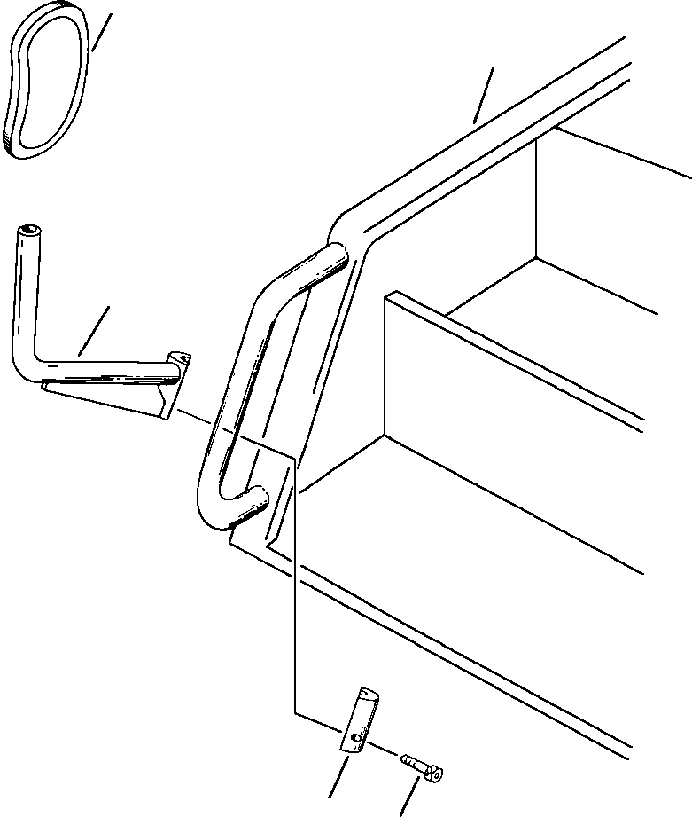 Excavators Komatsu / PC400LC-5 S/N A70501-UP(PC4005KE) / R.H. REAR VIEW MIRROR(05-028 : 13FR6300.001)