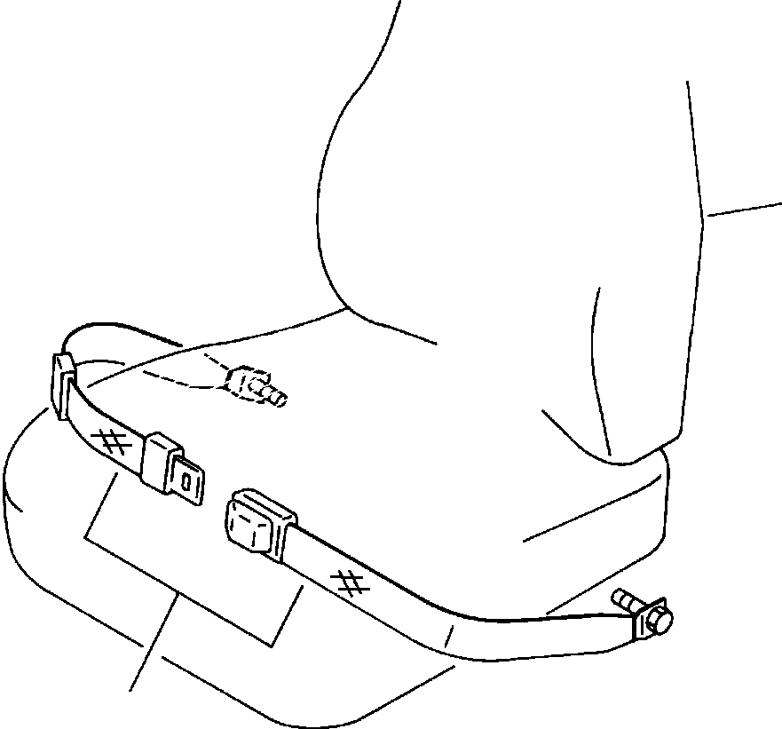 Excavators Komatsu / PC400LC-5 S/N A70501-UP(PC4005KE) / SEAT BELT S/N A70501 THRU A70890(05-070 : 13BH6200.001)