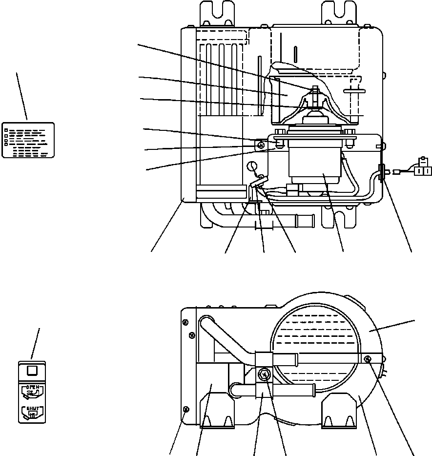 Excavators Komatsu / PC400LC-5 S/N A70501-UP(PC4005KE) / CAB HEATER(05-078 : 13EZ6400.001)