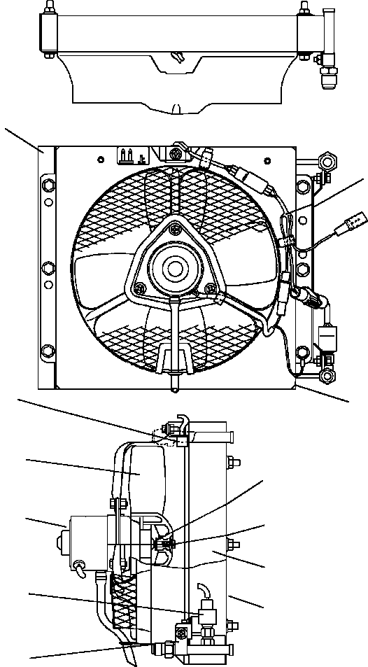 Excavators Komatsu / PC400LC-5 S/N A70501-UP(PC4005KE) / AIR CONDITIONER CONDENSER UNIT(05-084 : 13FD6200.005)