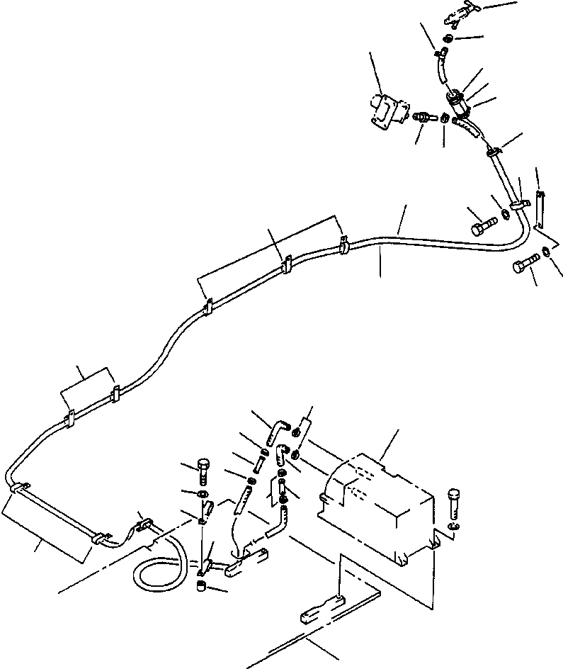 Excavators Komatsu / PC400LC-5 S/N A70501-UP(PC4005KE) / AIR CONDITIONER PIPING (HEATING)(05-100 : 13EDP400.001)