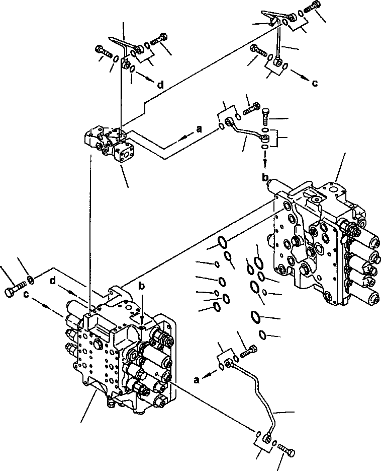 Excavators Komatsu / PC400LC-5 S/N A70501-UP(PC4005KE) / HYDRAULIC CONTROL VALVE COMPLETE ASSEMBLY(06-068 : 10BH6400.003)